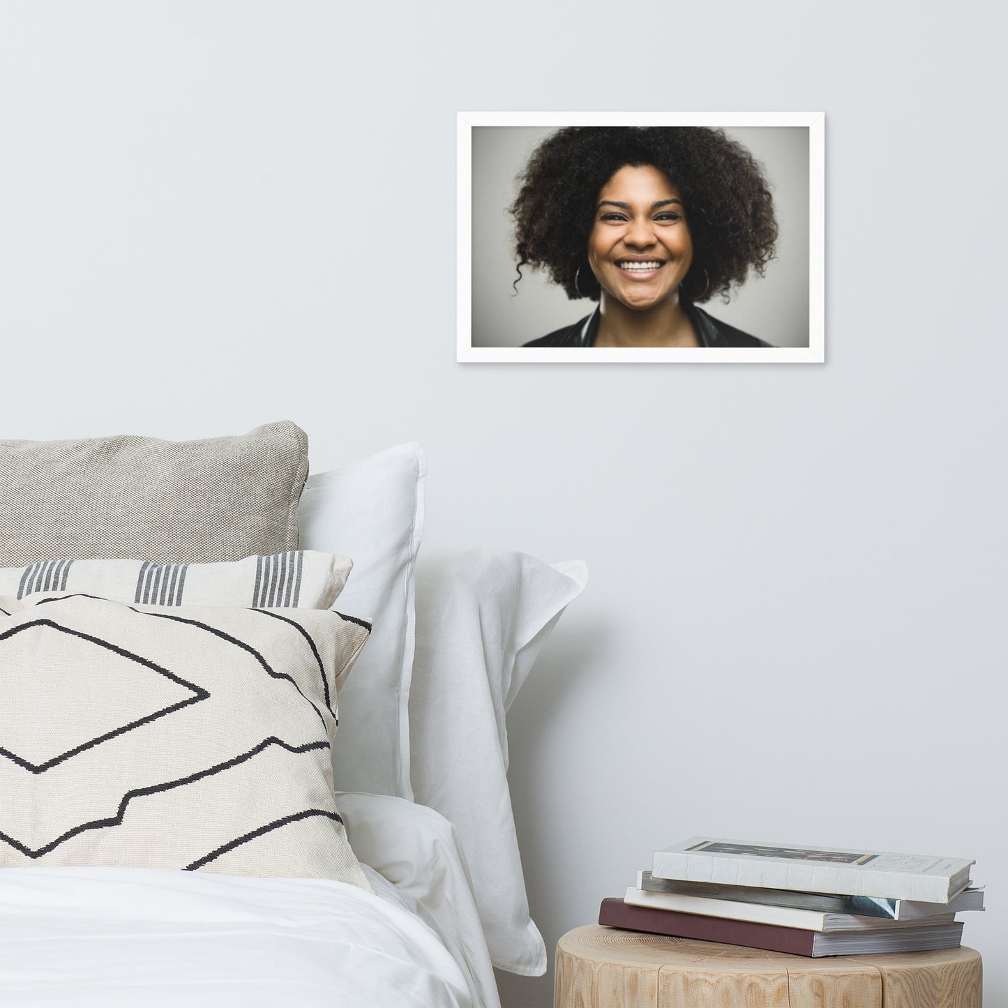 Smiles + Laughter = Priceless. Framed Poster Wall Art (Horizontal Model 0028)