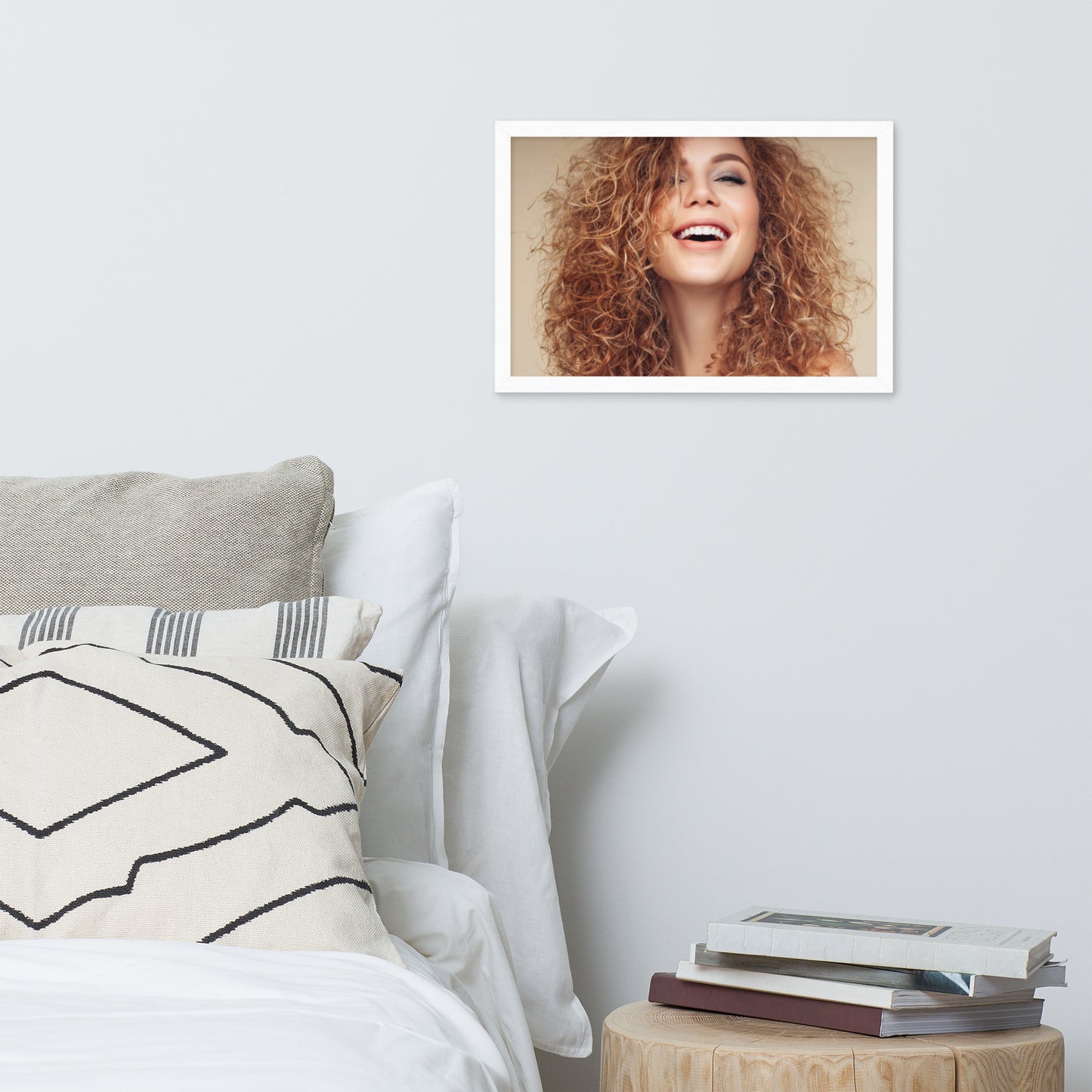 Smiles + Laughter = Priceless. Framed Poster Wall Art (Horizontal Model 0034)