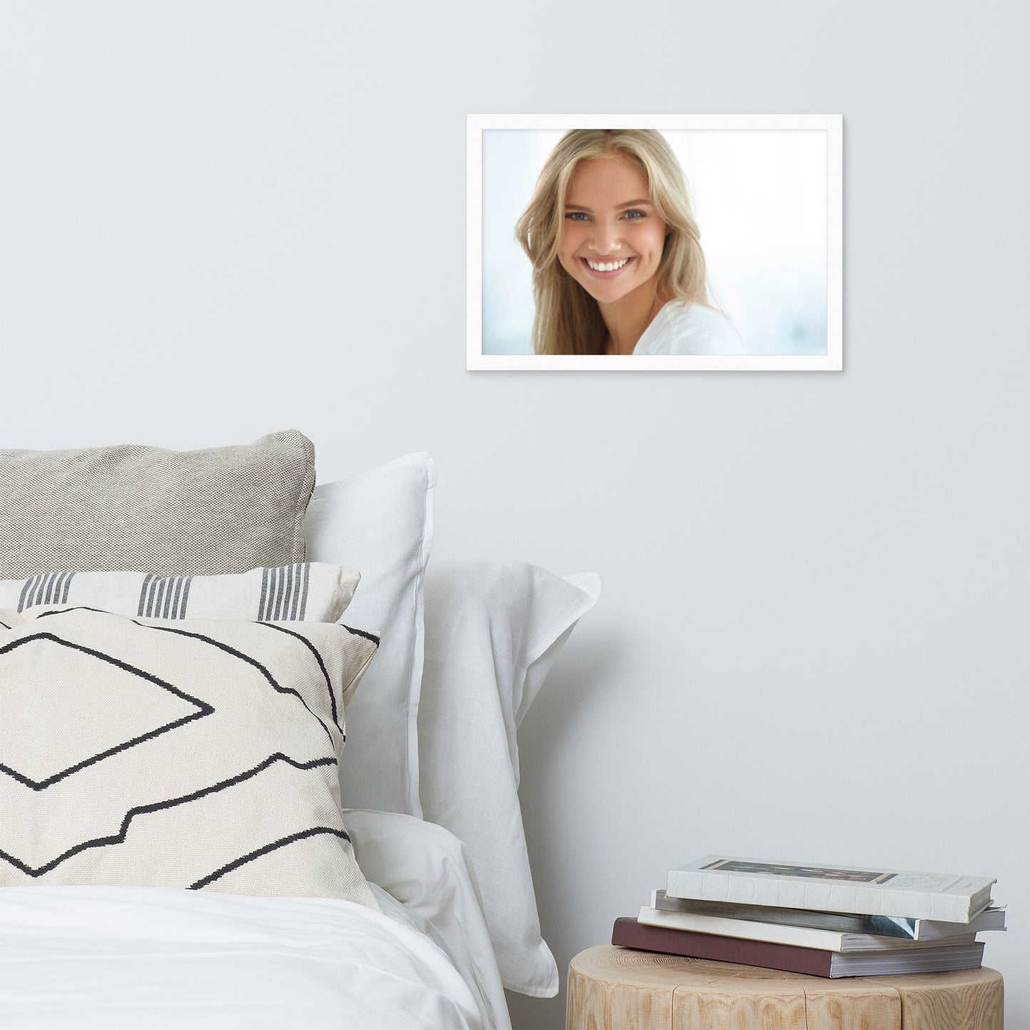 Smiles + Laughter = Priceless. Framed Poster Wall Art (Horizontal Model 0037)