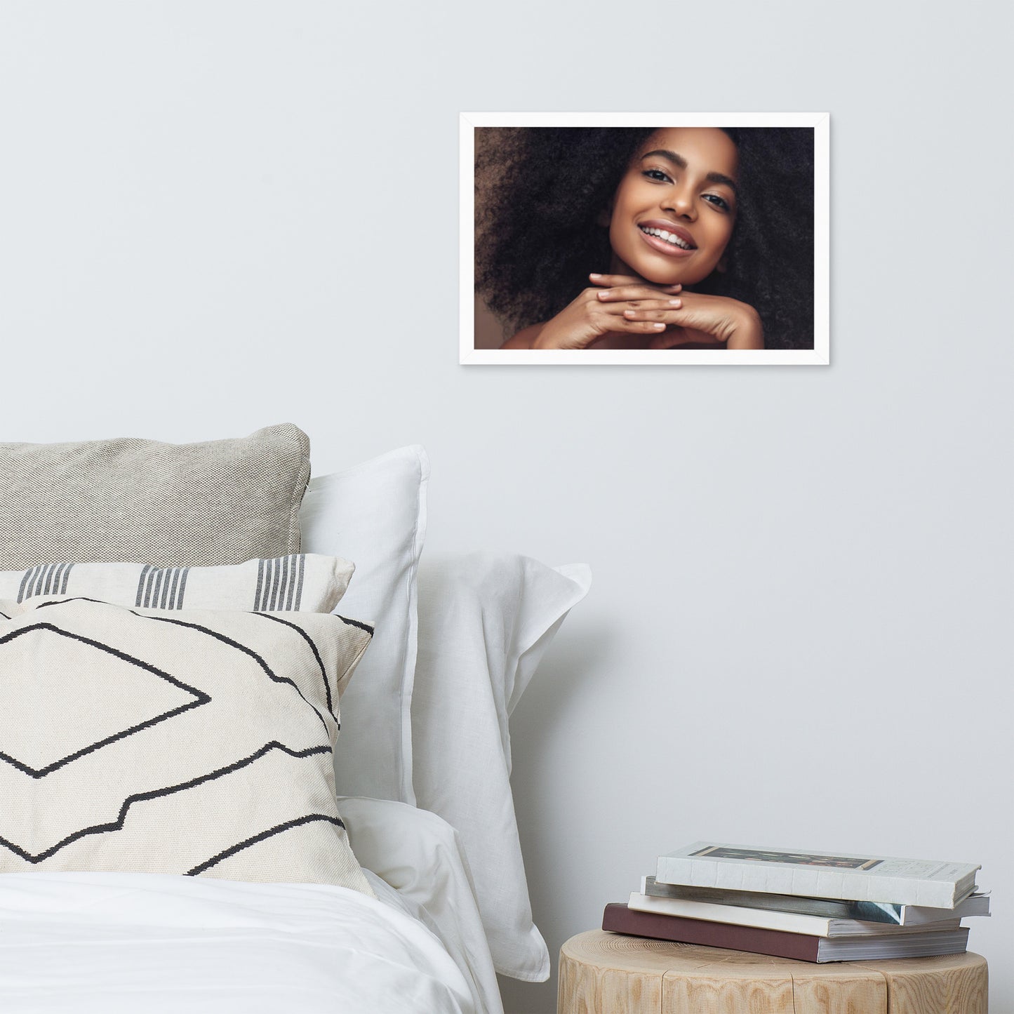 Smiles + Laughter = Priceless. Framed Poster Wall Art (Horizontal Model 0060)