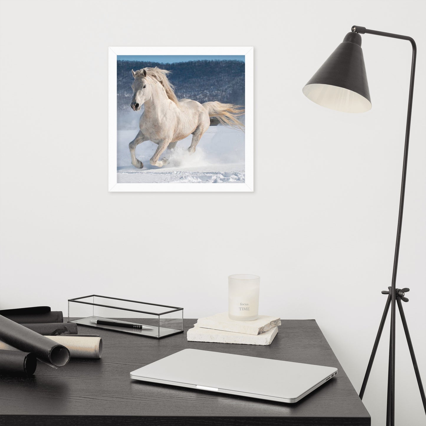 Framed Poster (Horse Wall Art Horizontal - Model 0012)