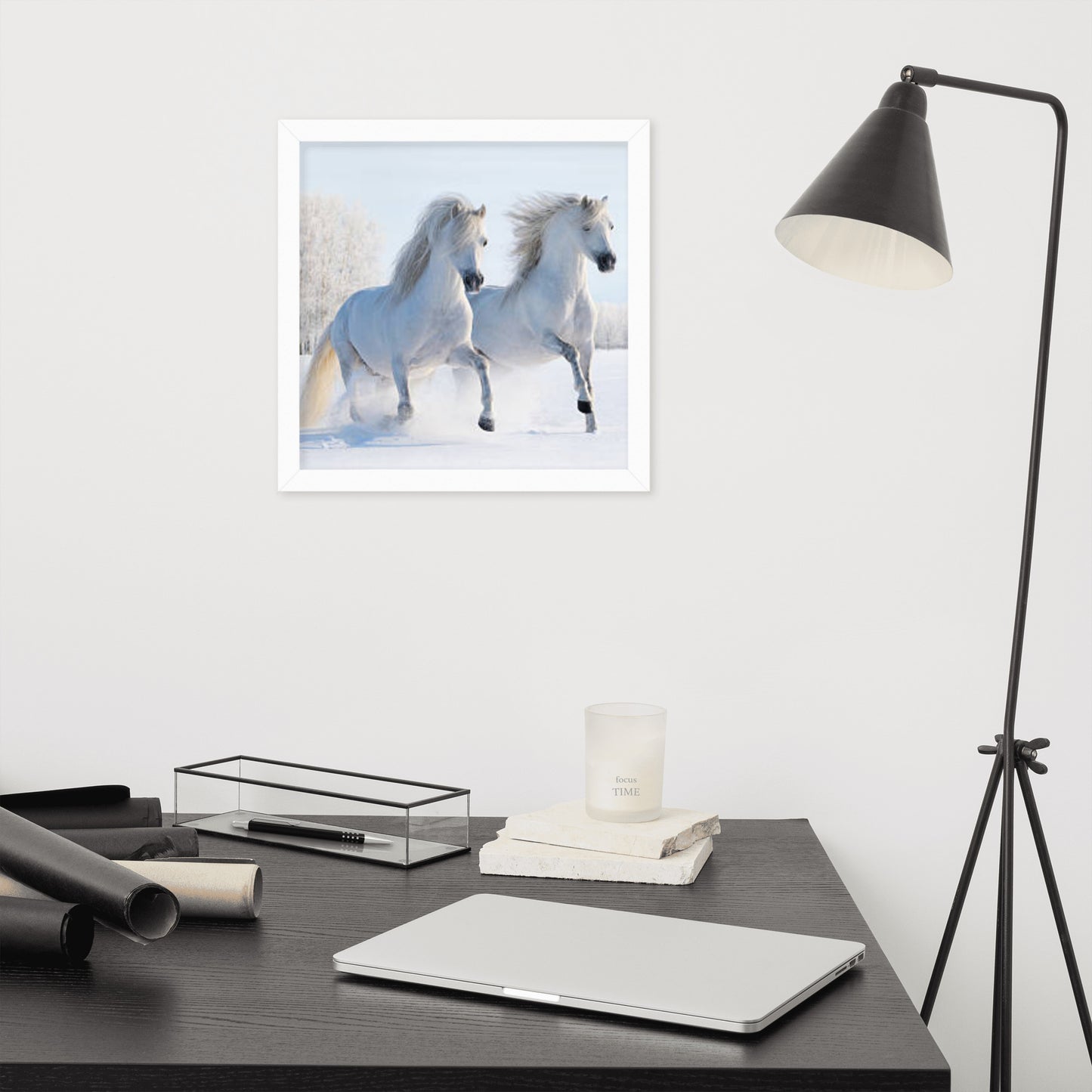 Framed Poster (Horse Wall Art Horizontal - Model 0013)