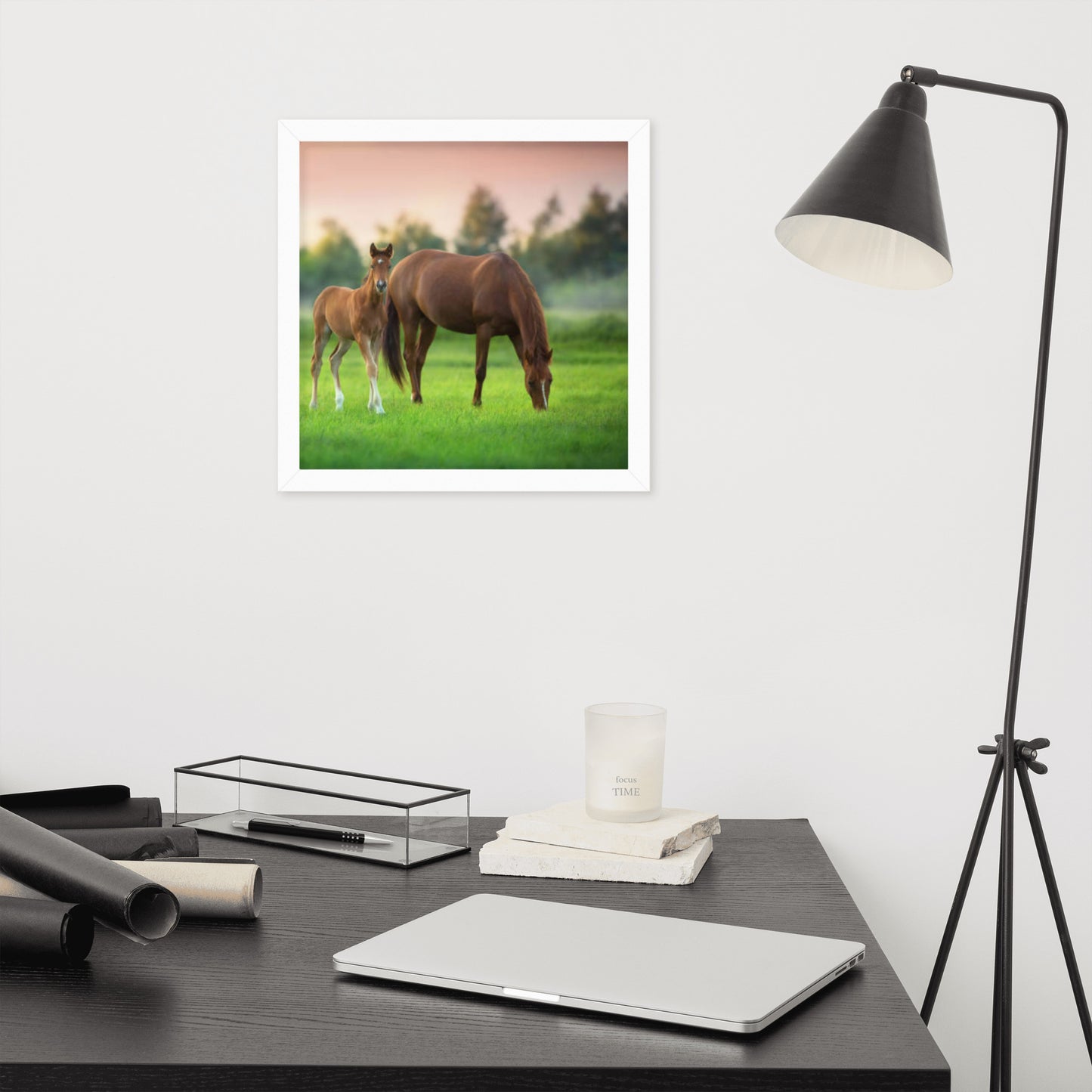 Framed Poster (Horse Wall Art Horizontal - Model 0017)