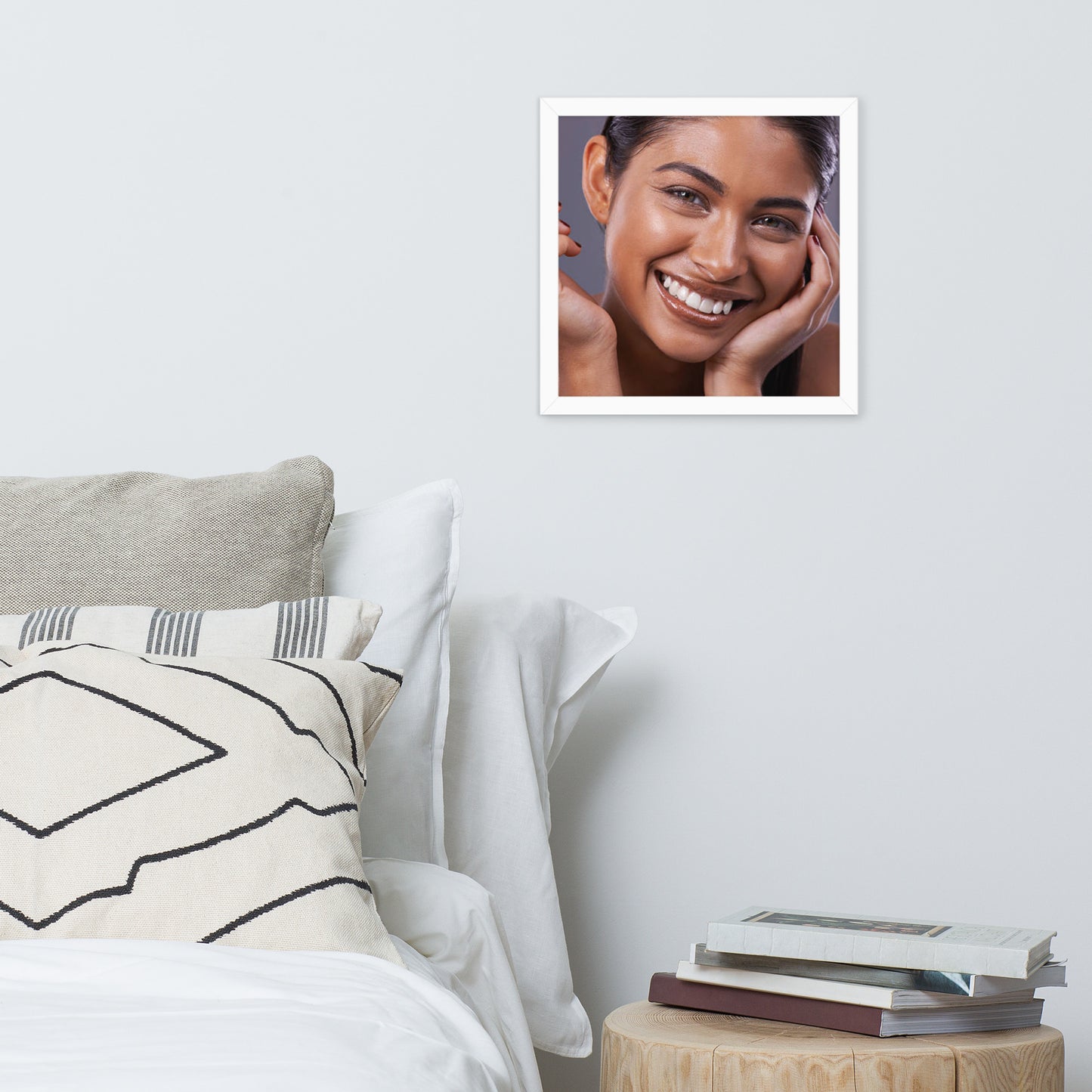 Smiles + Laughter = Priceless. Framed Poster Wall Art (Horizontal Model 0013)