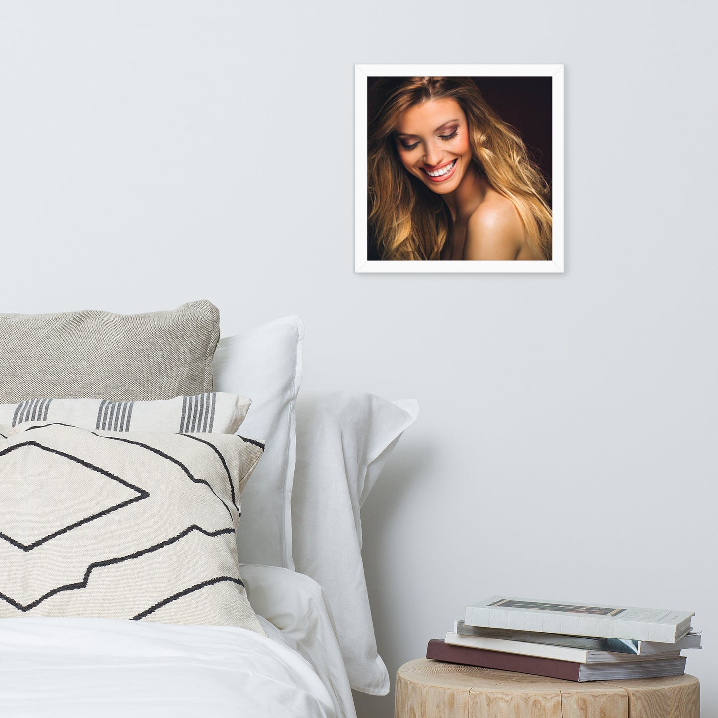 Smiles + Laughter = Priceless. Framed Poster Wall Art (Horizontal Model 0016)