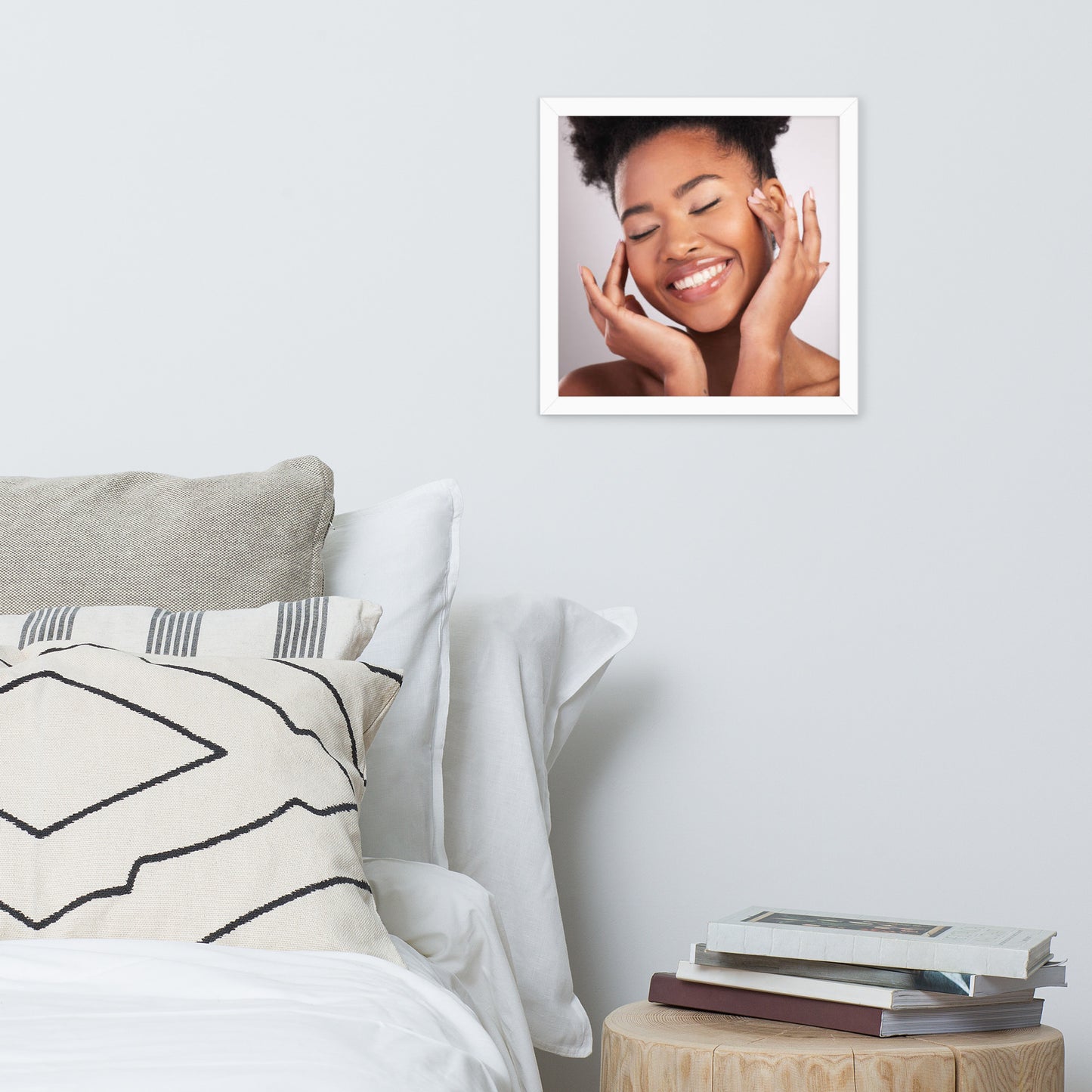 Smiles + Laughter = Priceless. Framed Poster Wall Art (Horizontal Model 0022)