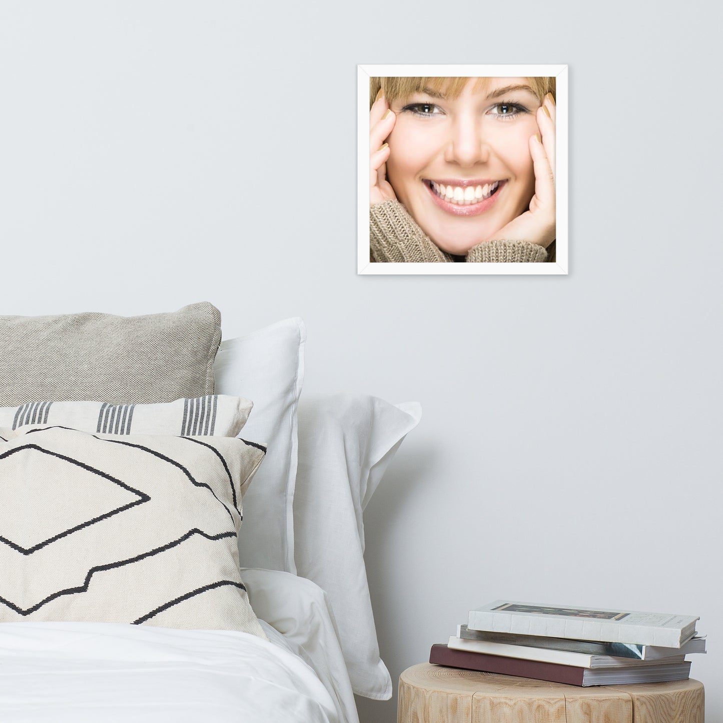 Smiles + Laughter = Priceless. Framed Poster Wall Art (Horizontal Model 0038)