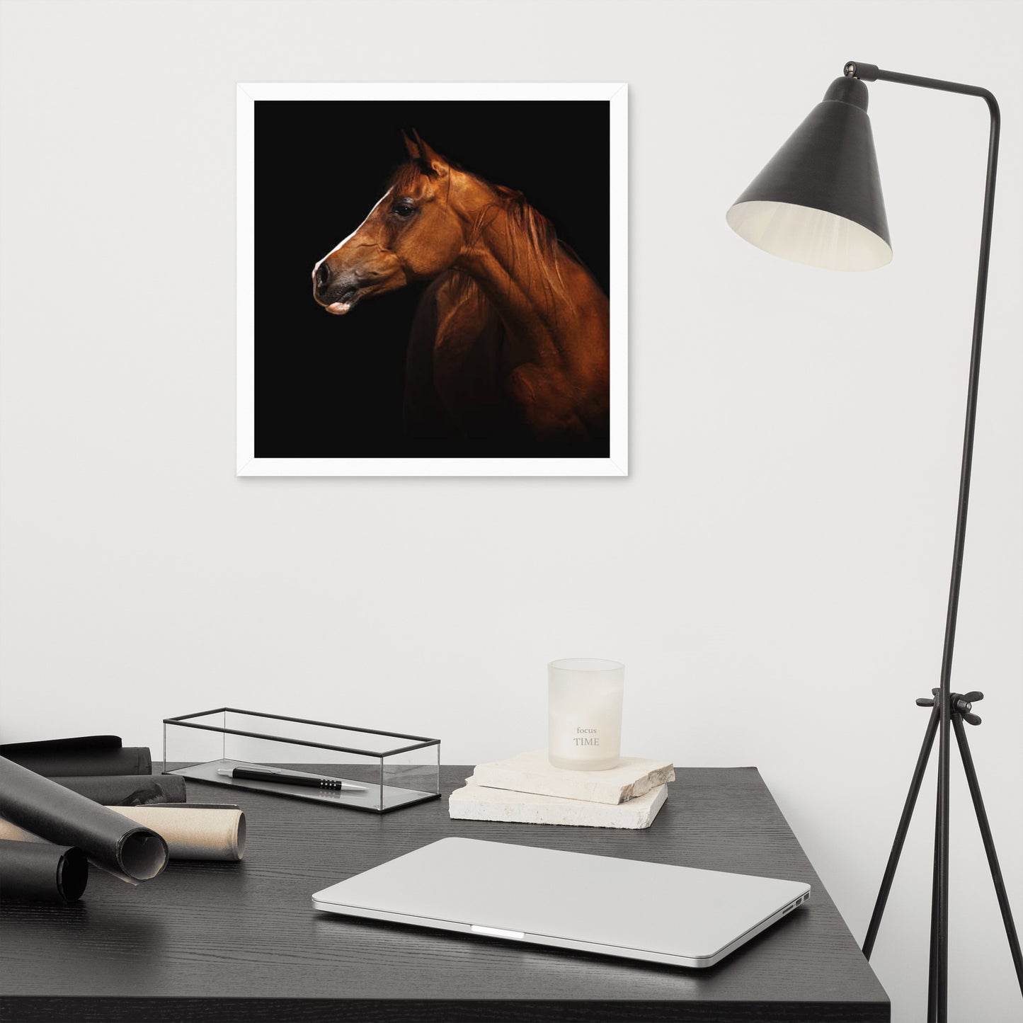 Framed Poster (Horse Wall Art Horizontal - Model 006)