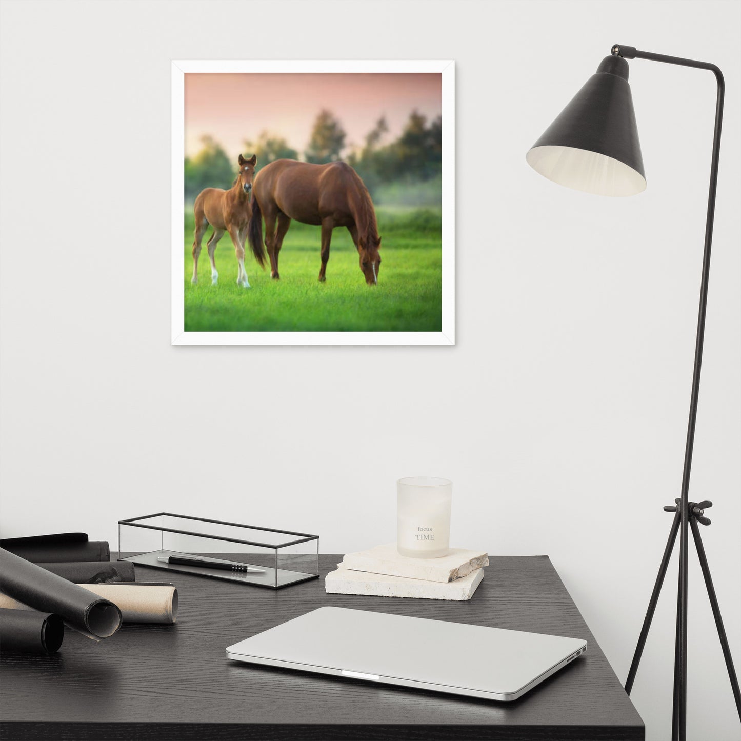 Framed Poster (Horse Wall Art Horizontal - Model 0017)