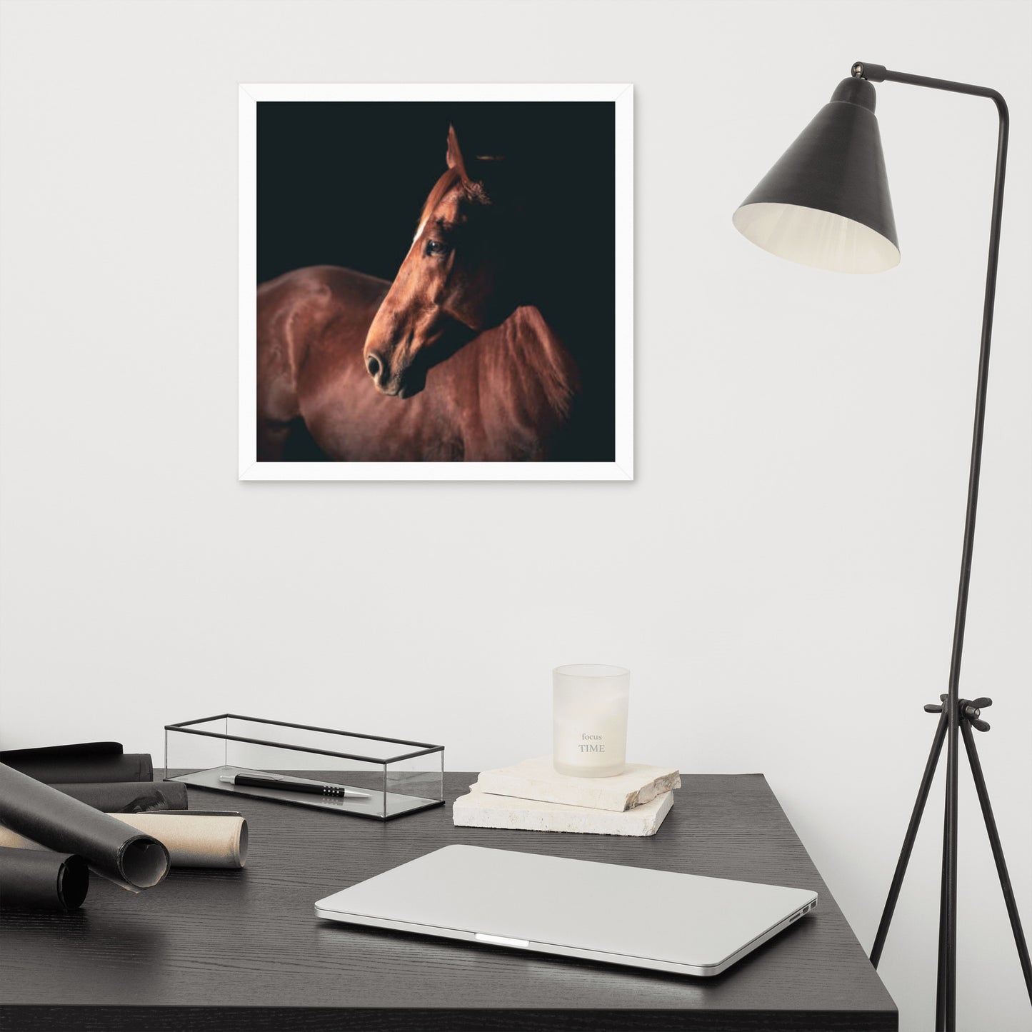 Framed Poster (Horse Wall Art Horizontal - Model 0018)