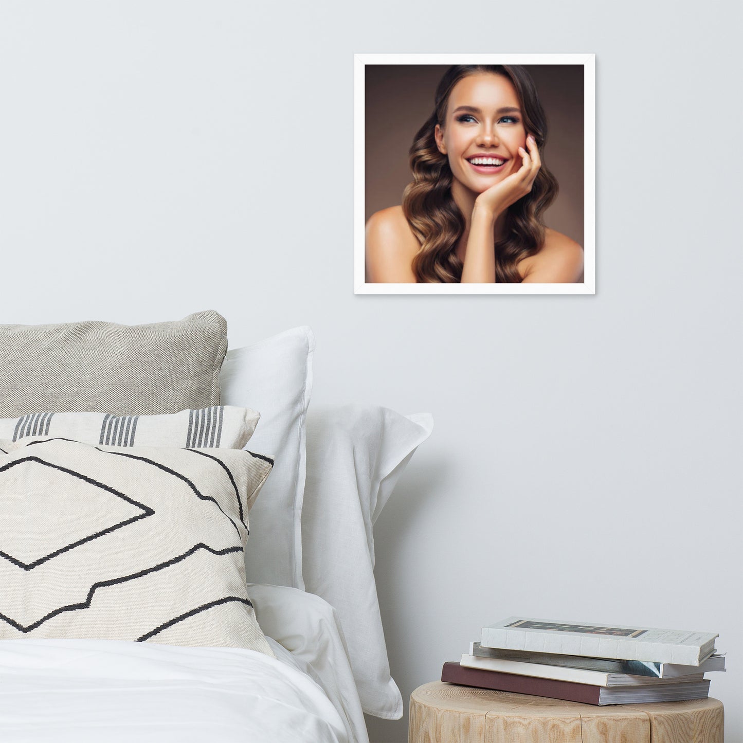 Smiles + Laughter = Priceless. Framed Poster Wall Art (Horizontal Model 009)