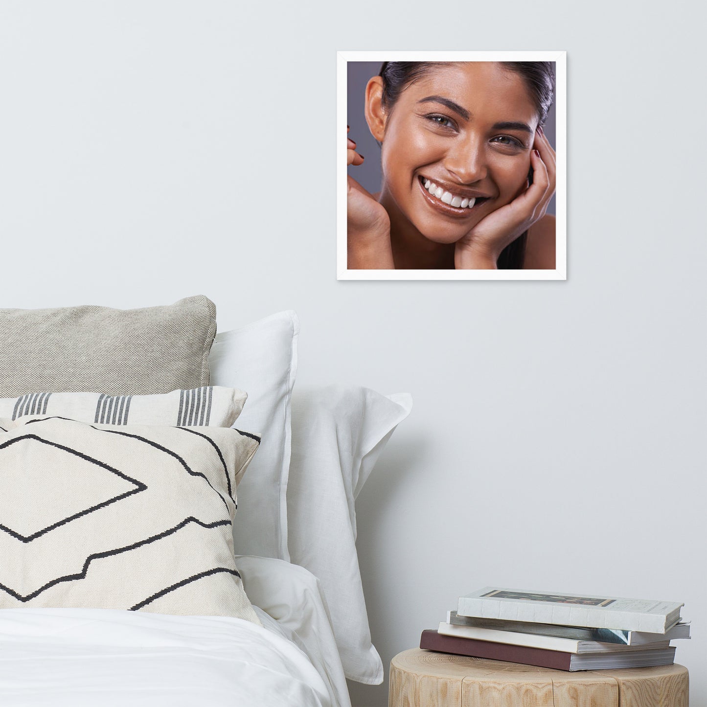 Smiles + Laughter = Priceless. Framed Poster Wall Art (Horizontal Model 0013)