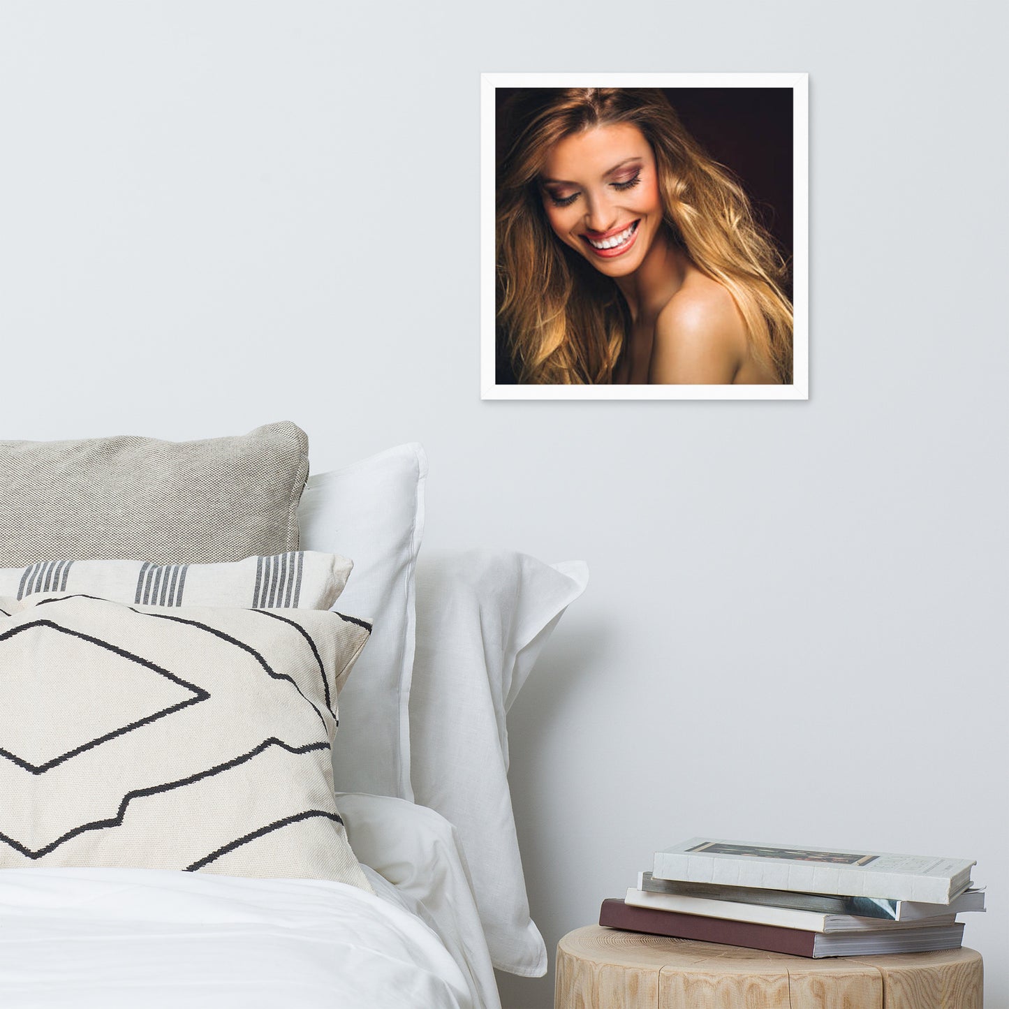 Smiles + Laughter = Priceless. Framed Poster Wall Art (Horizontal Model 0016)