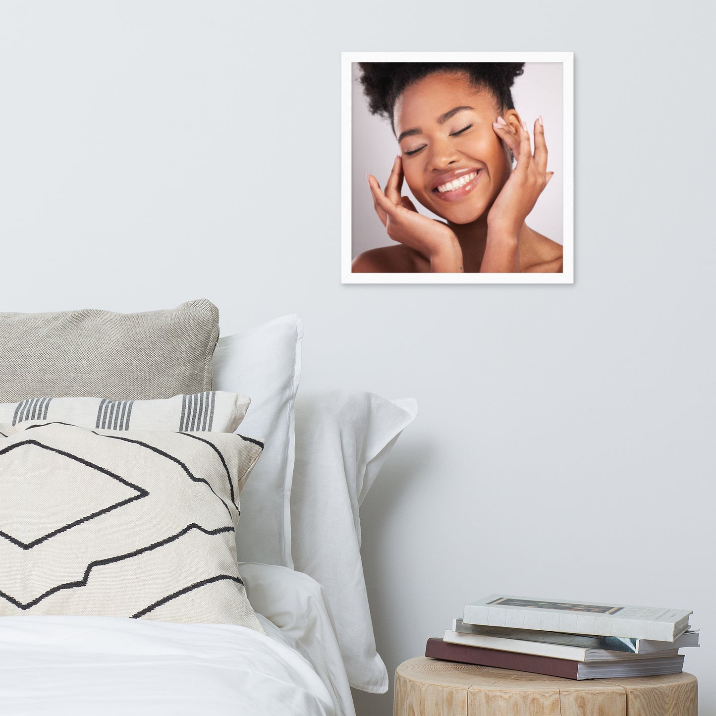 Smiles + Laughter = Priceless. Framed Poster Wall Art (Horizontal Model 0022)