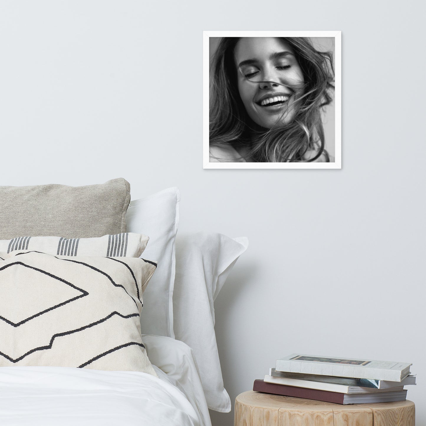 Smiles + Laughter = Priceless. Framed Poster Wall Art (Horizontal Model 0046)