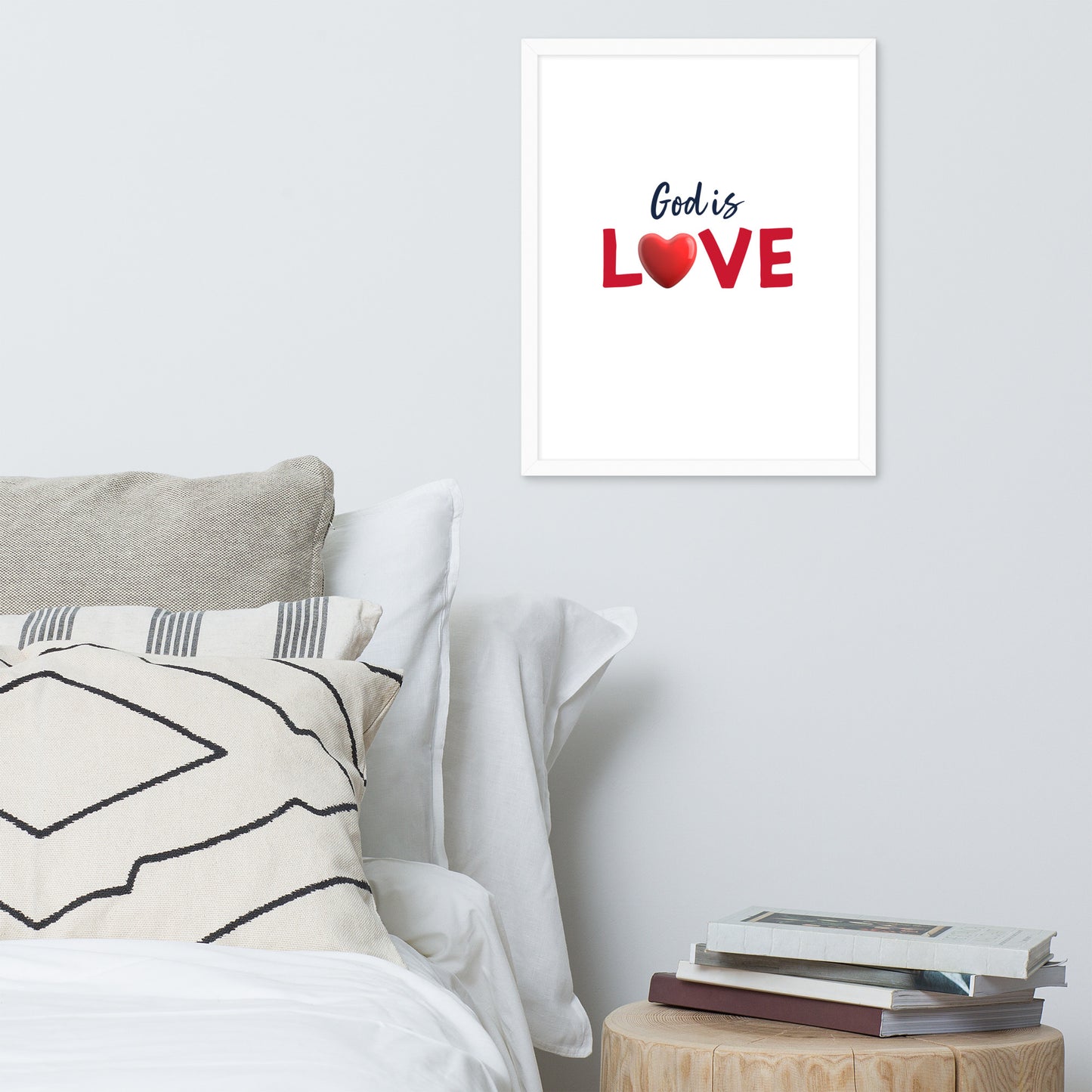 Framed Poster (God Is Love - Love Framed Poster Vertical Model 002)