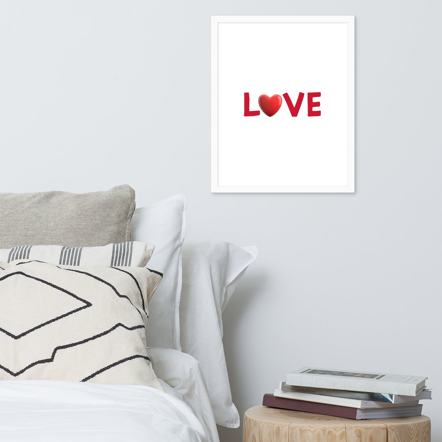 Framed Poster (Love - Love Framed Poster Vertical Model 009)