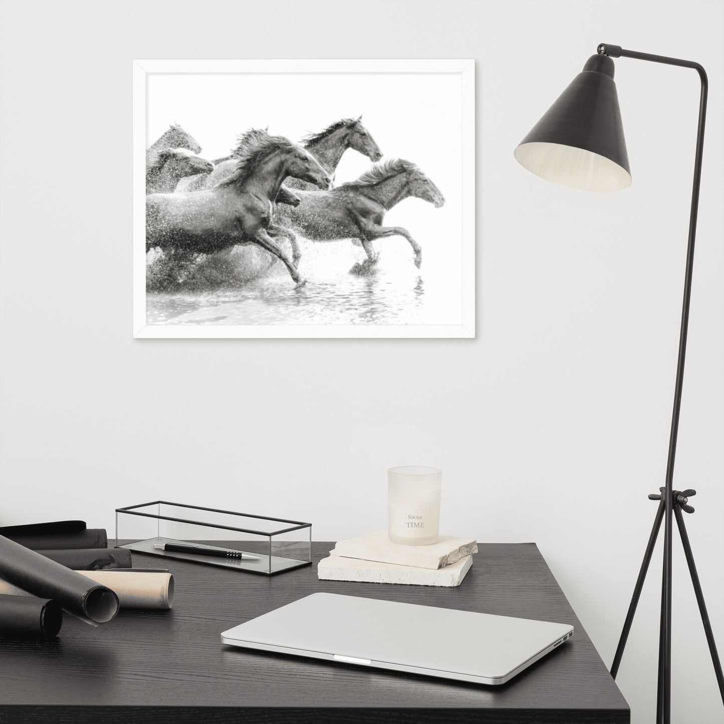 Framed Poster (Horse Wall Art Horizontal - Model 002)