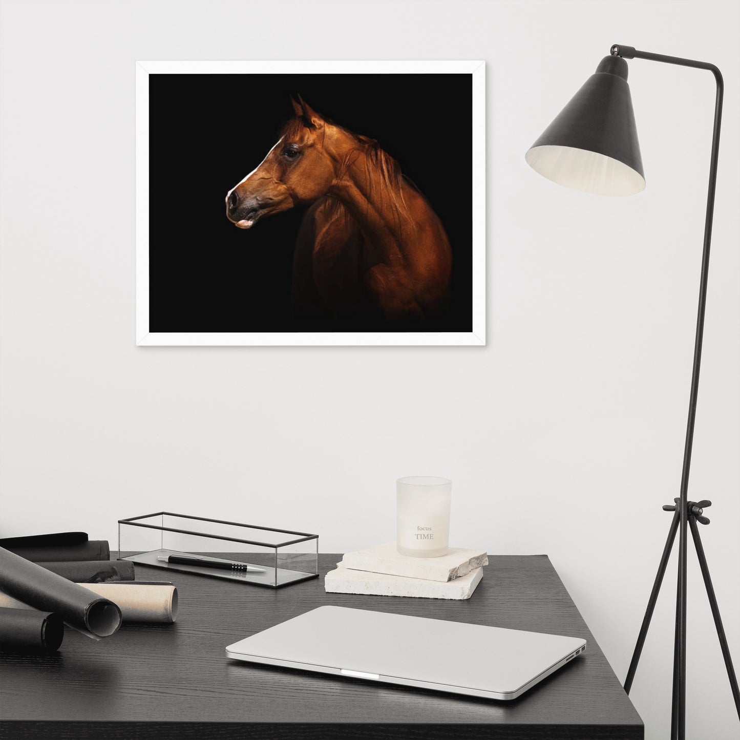 Framed Poster (Horse Wall Art Horizontal - Model 006)