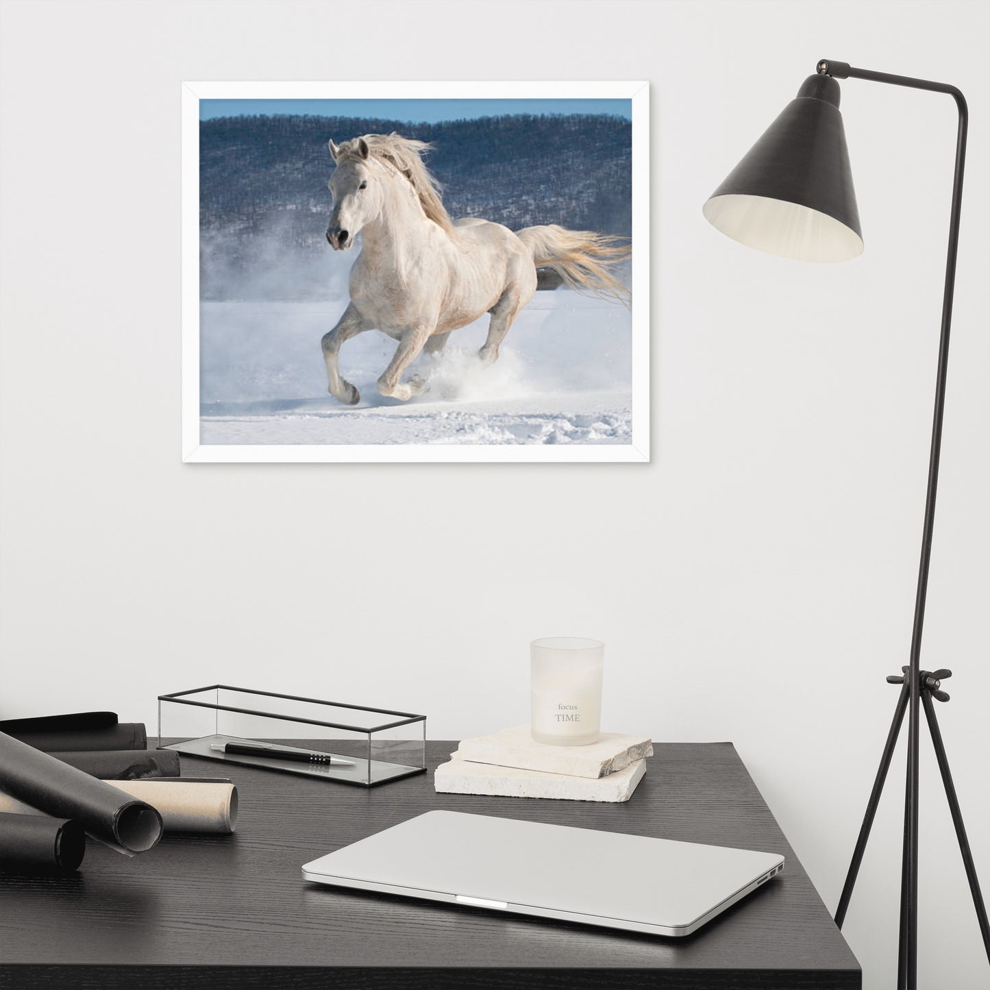 Framed Poster (Horse Wall Art Horizontal - Model 0012)