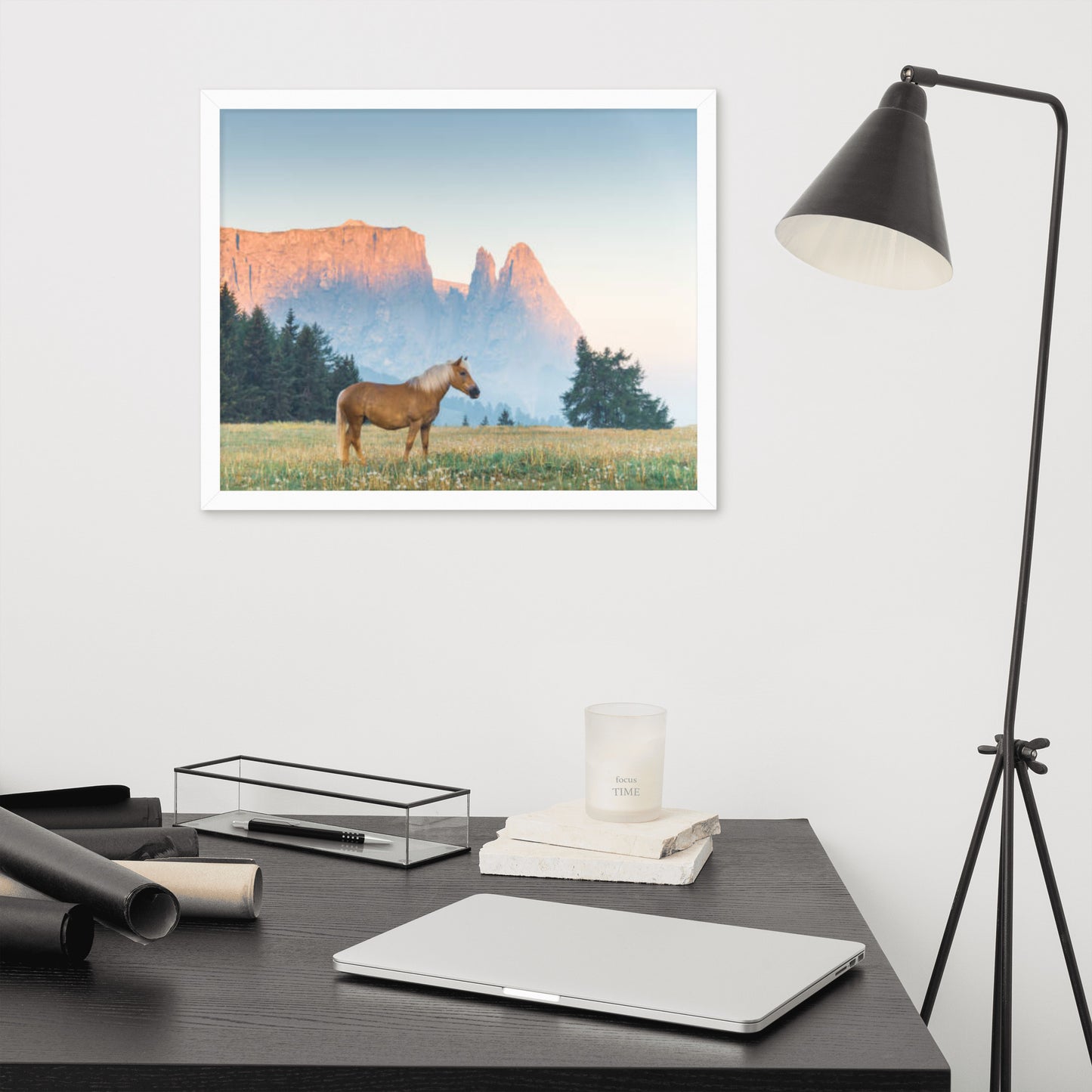 Framed Poster (Horse Wall Art Horizontal - Model 0015)