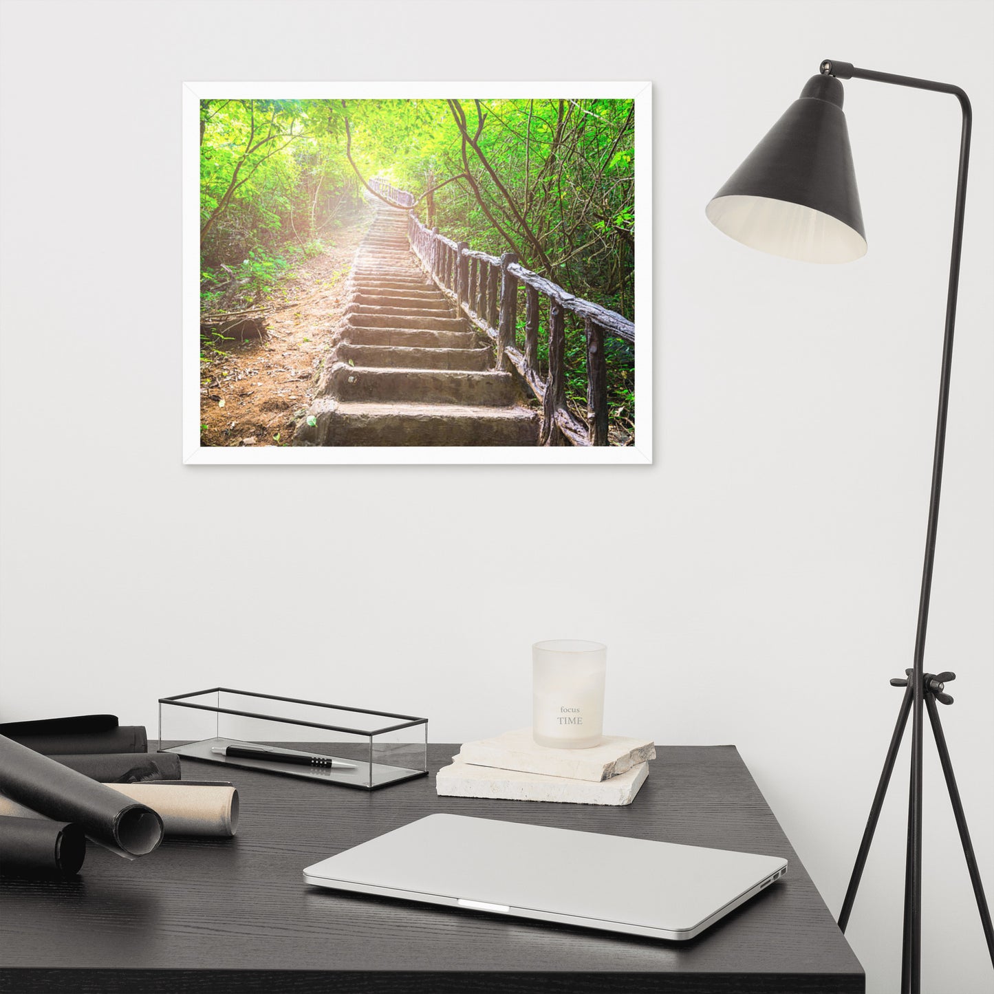 Scenic Nature View Framed Poster Wall Art (Horizontal Model 005)