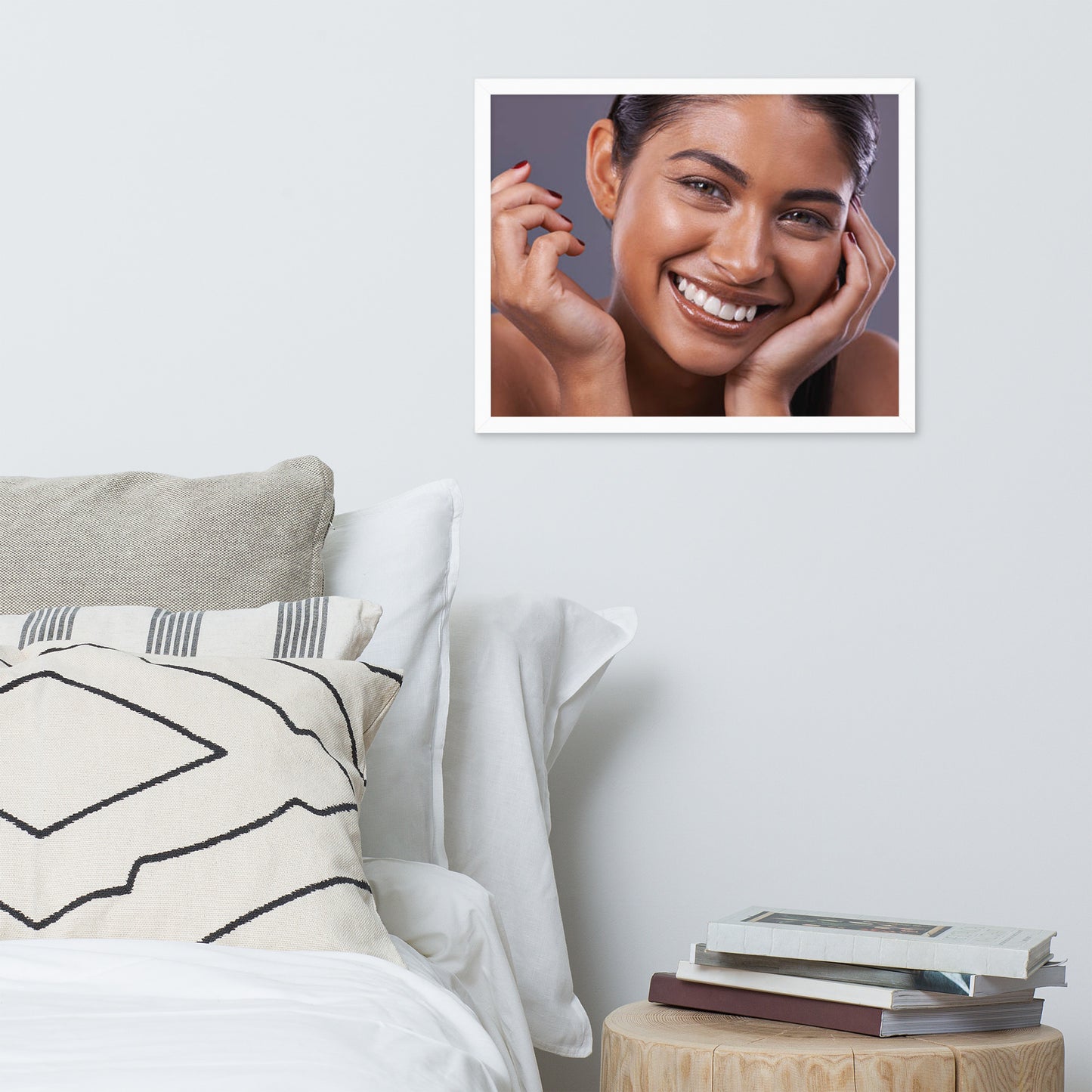 Smiles + Laughter = Priceless. Framed Poster Wall Art (Horizontal Model 0013)