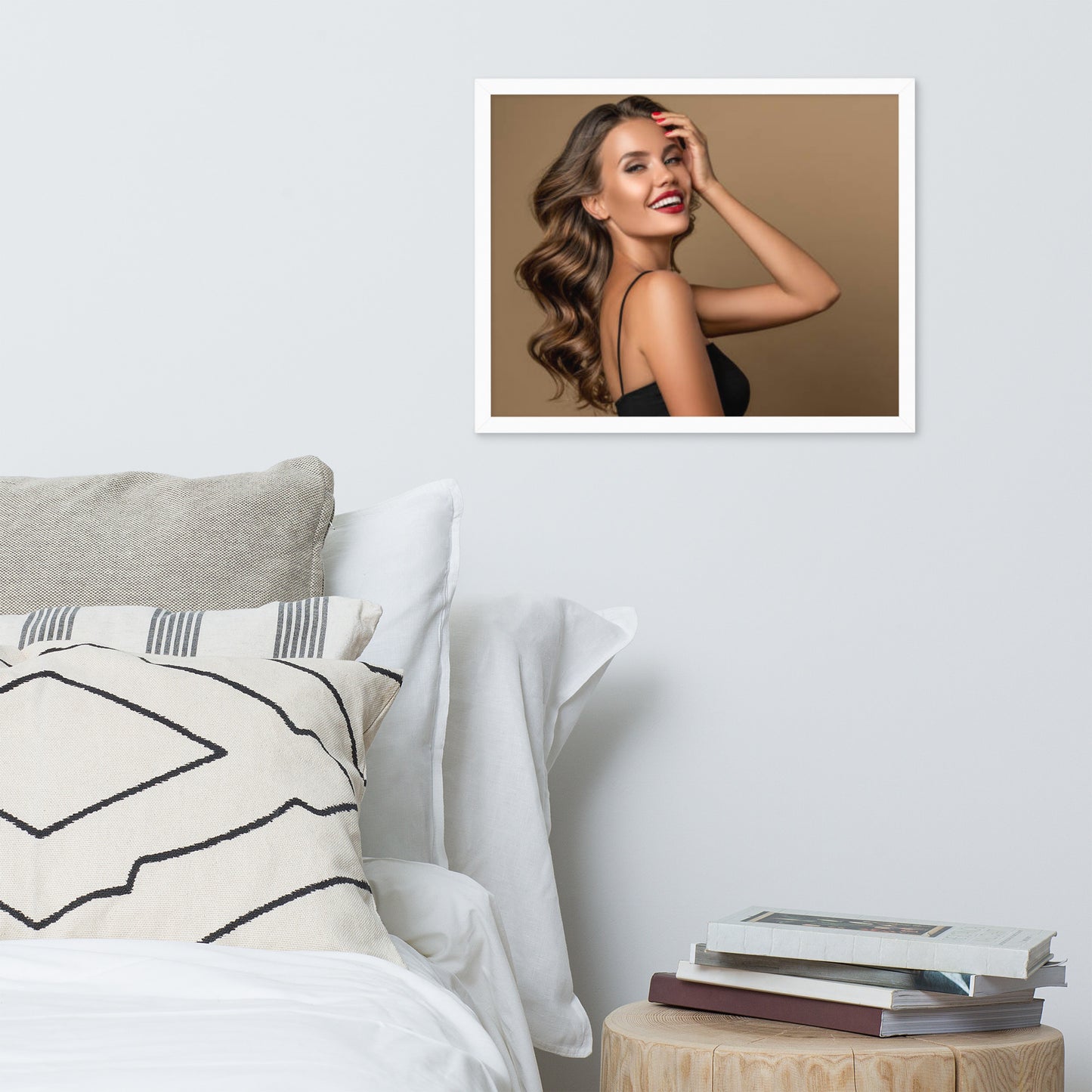 Smiles + Laughter = Priceless. Framed Poster Wall Art (Horizontal Model 0019)