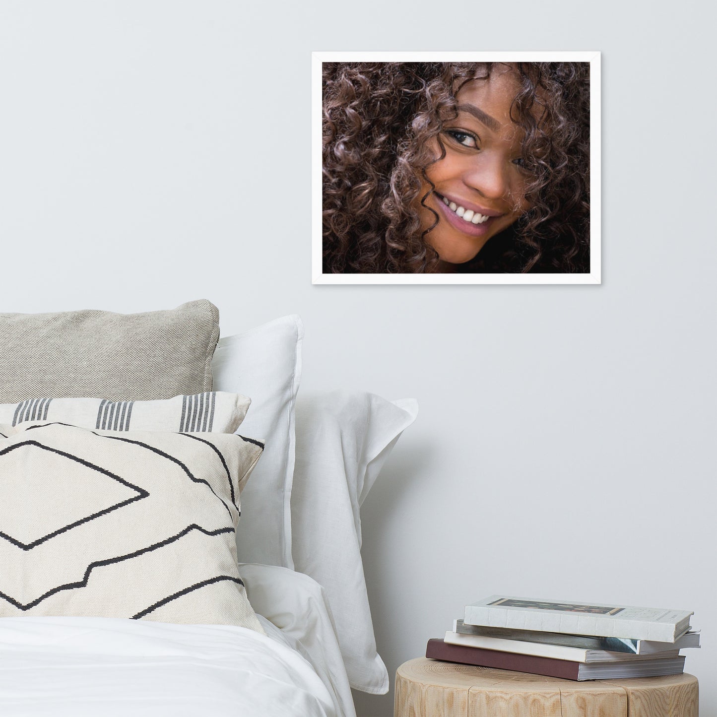 Smiles + Laughter = Priceless. Framed Poster Wall Art (Horizontal Model 0020)