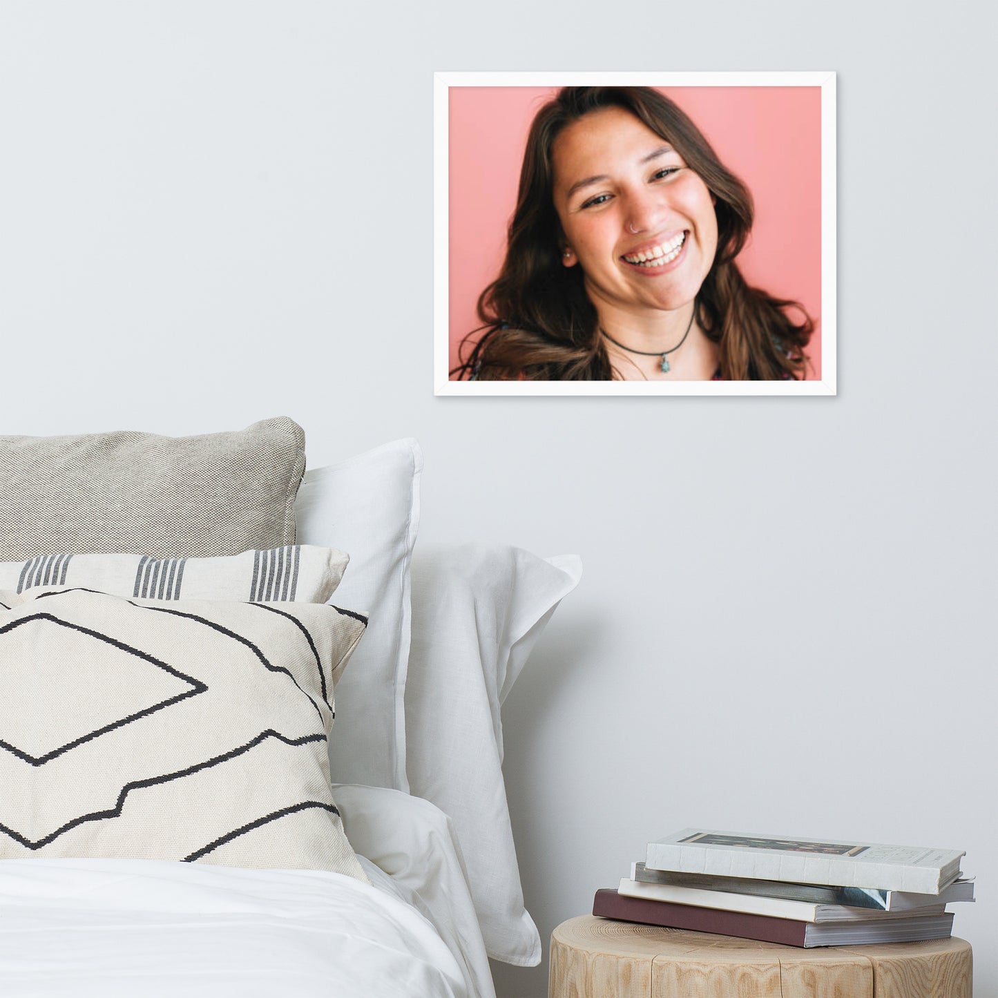 Smiles + Laughter = Priceless. Framed Poster Wall Art (Horizontal Model 0027)