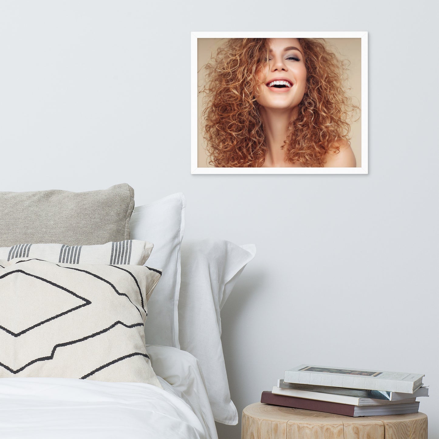 Smiles + Laughter = Priceless. Framed Poster Wall Art (Horizontal Model 0034)