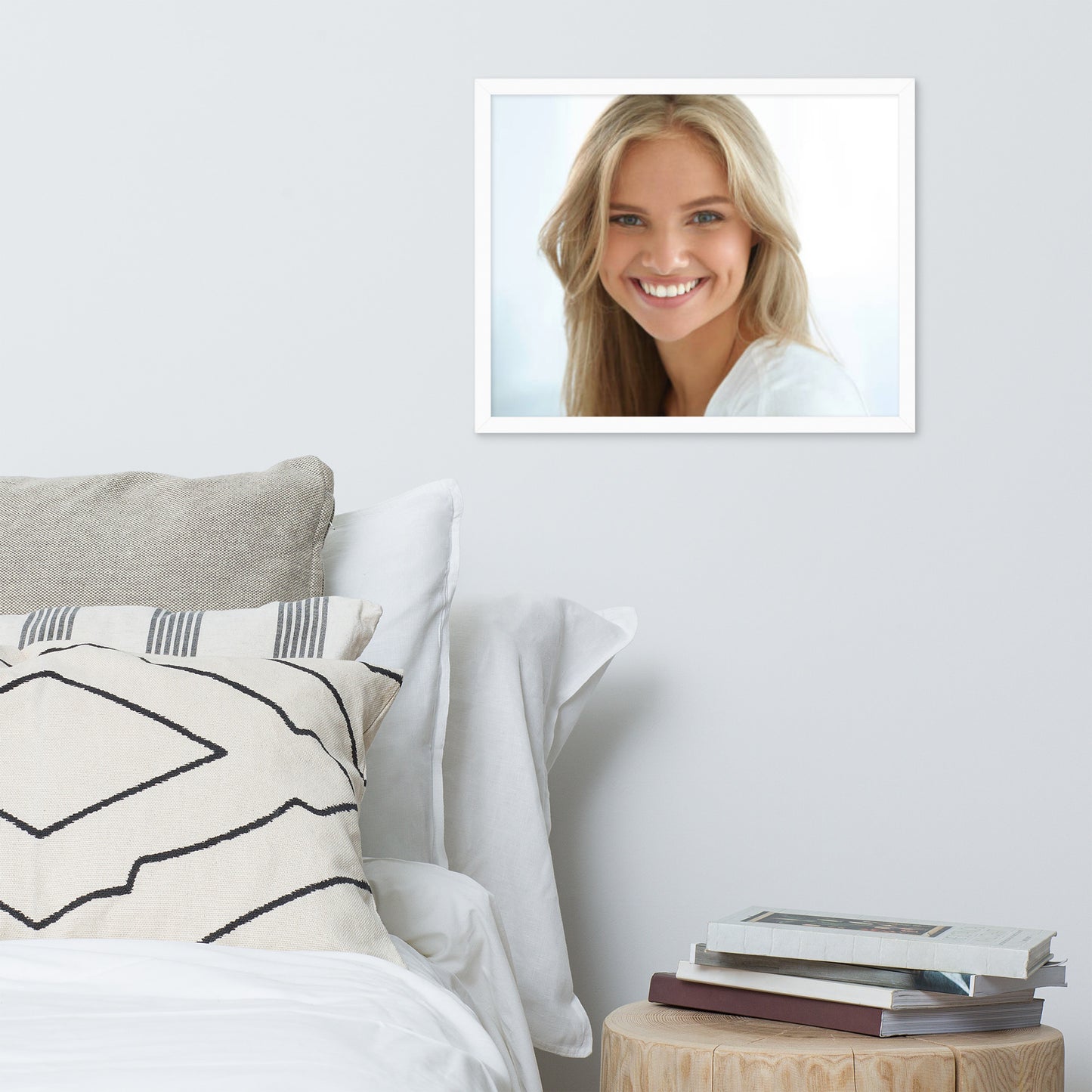 Smiles + Laughter = Priceless. Framed Poster Wall Art (Horizontal Model 0037)