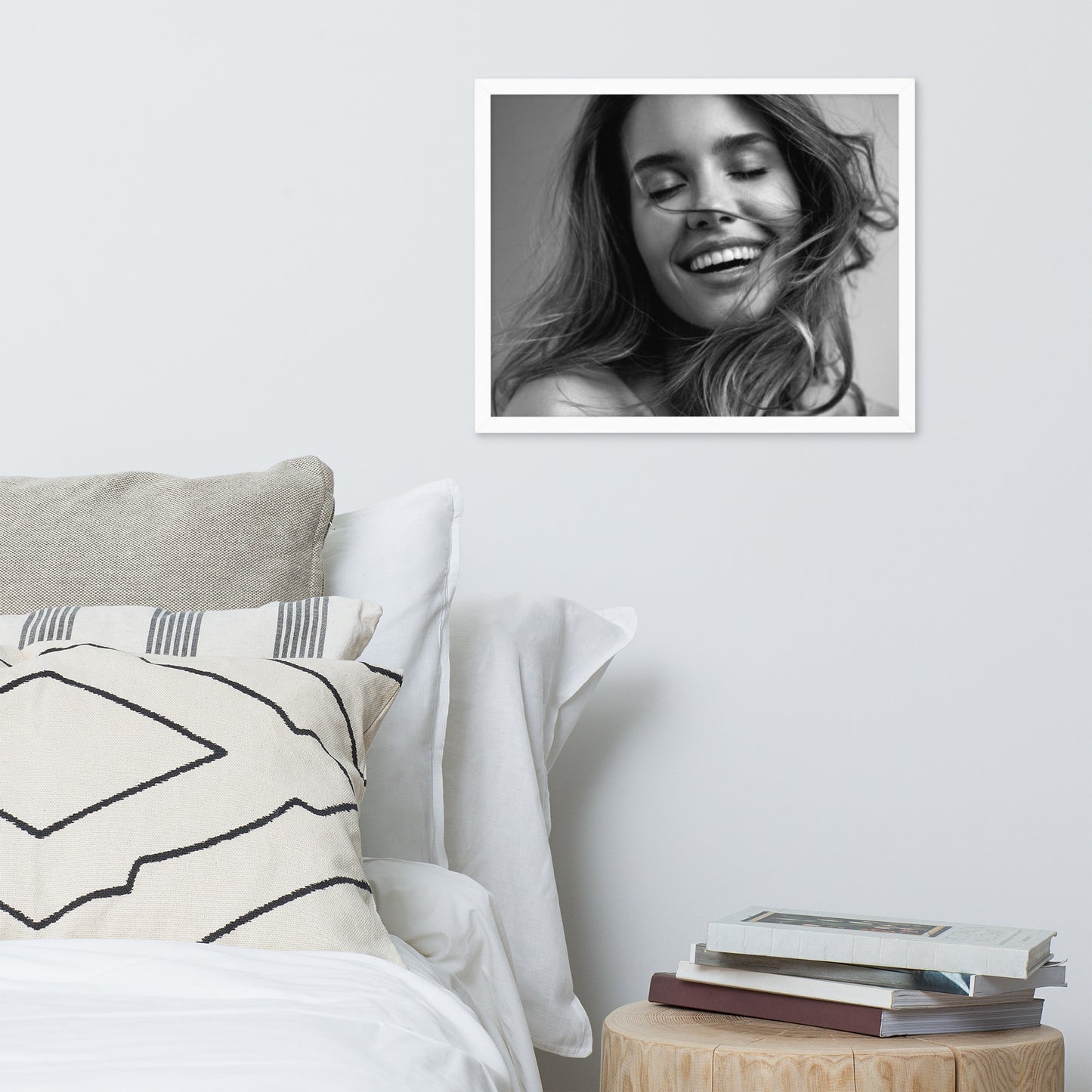 Smiles + Laughter = Priceless. Framed Poster Wall Art (Horizontal Model 0046)