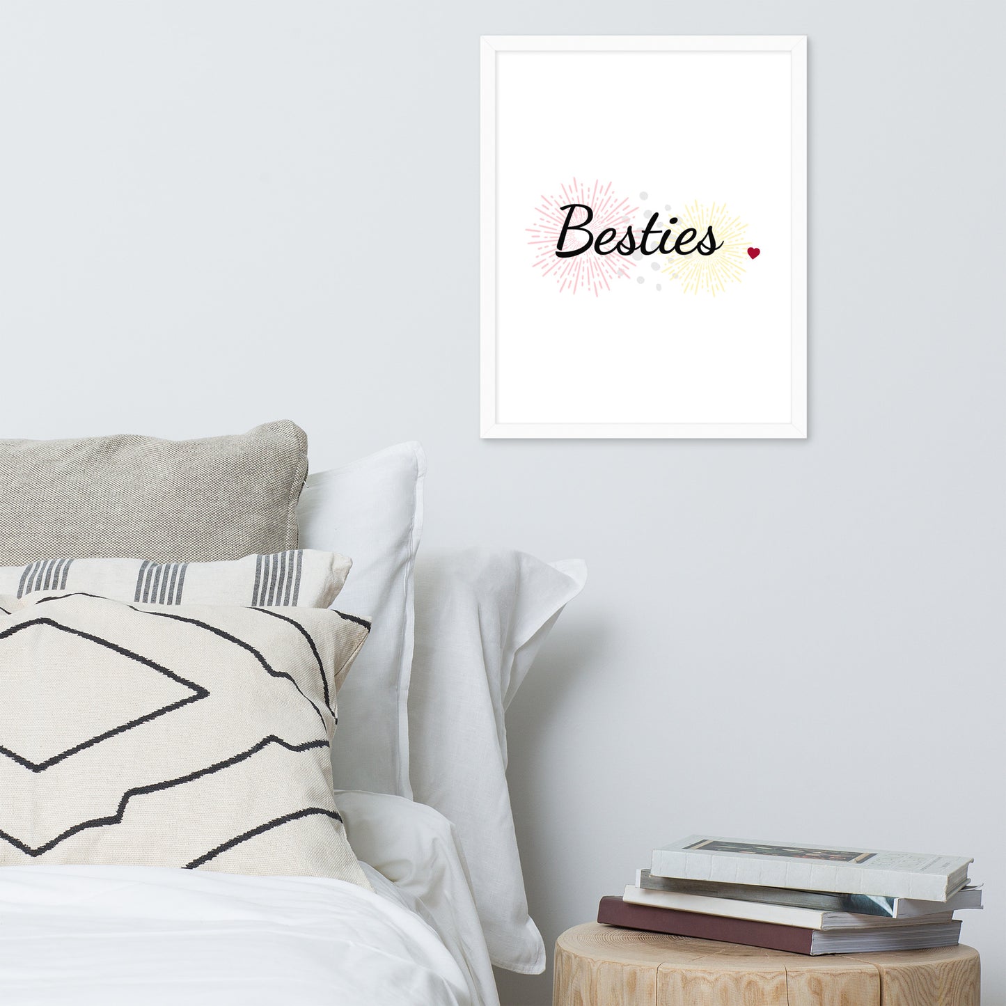 Framed Poster (Besties - Lifestyle Framed Poster Vertical - Model 001)