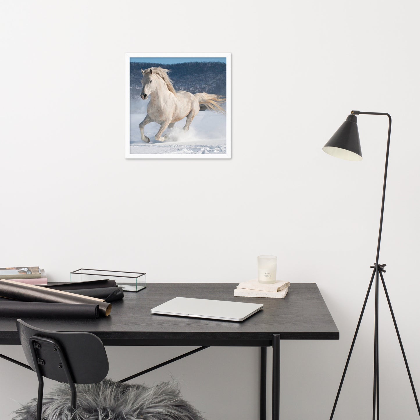 Framed Poster (Horse Wall Art Horizontal - Model 0012)