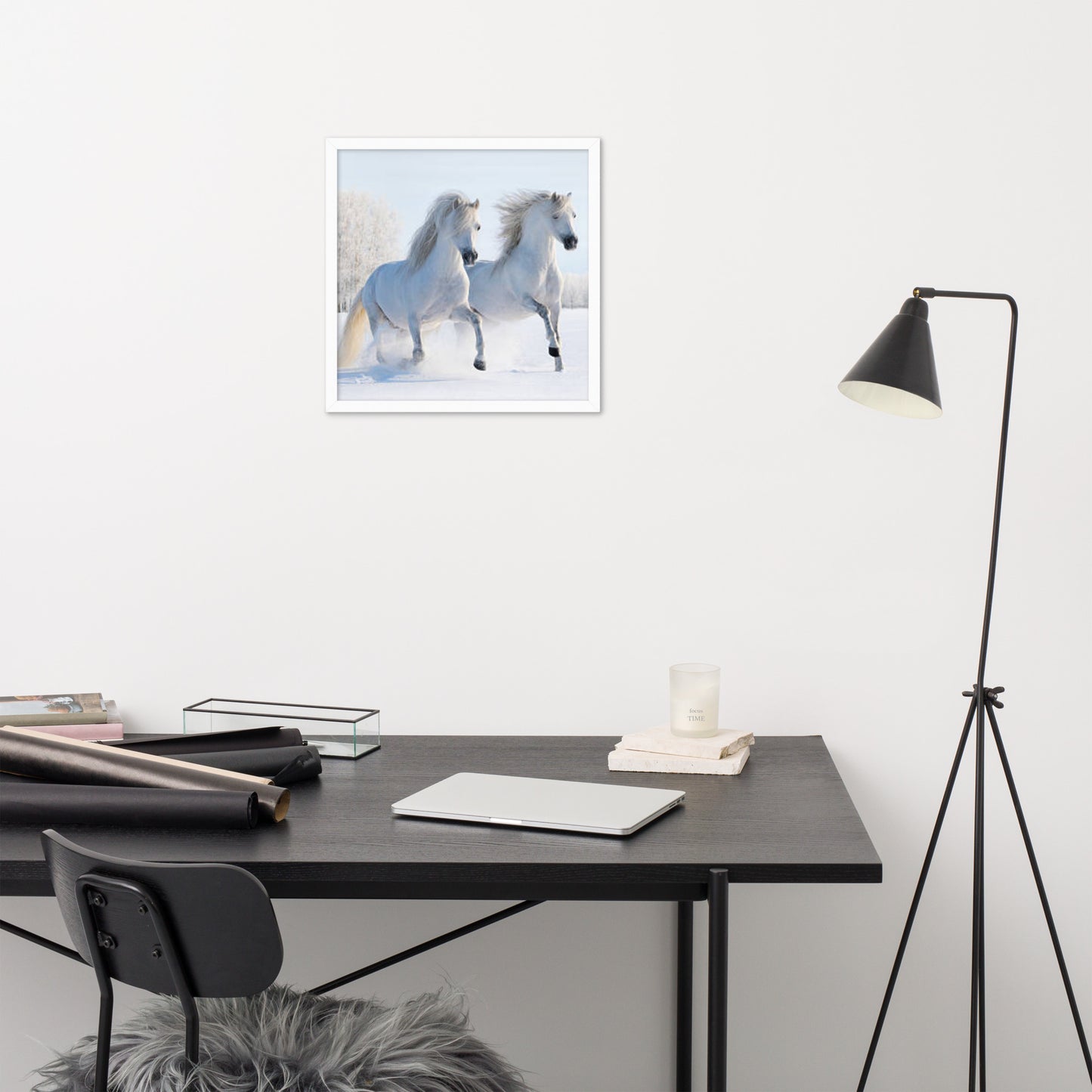 Framed Poster (Horse Wall Art Horizontal - Model 0013)