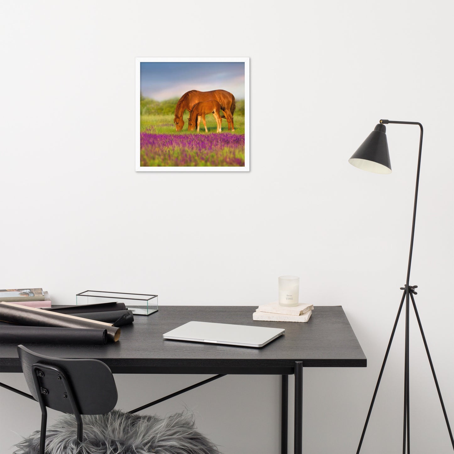 Framed Poster (Horse Wall Art Horizontal - Model 0016)