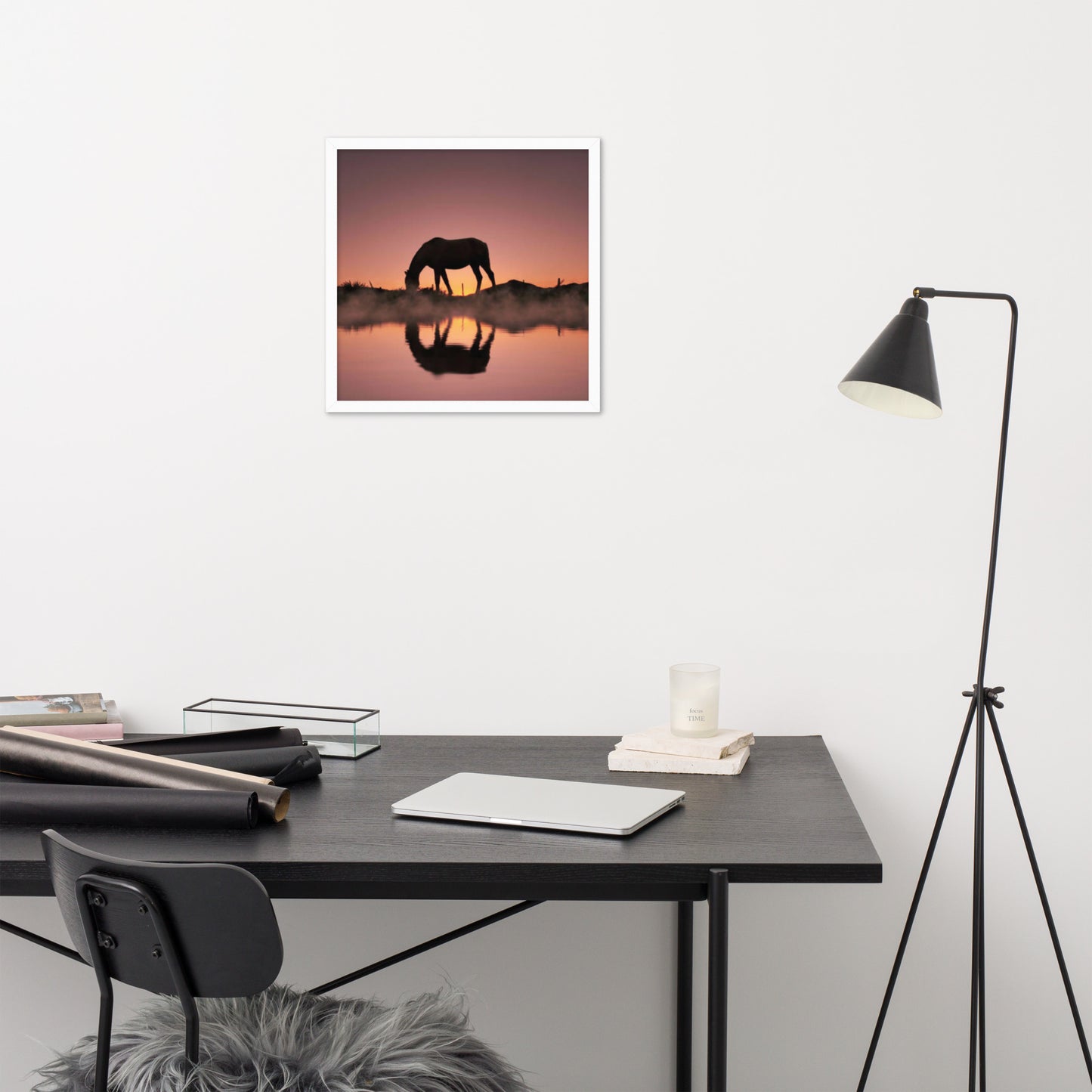 Framed Poster (Horse Wall Art Horizontal - Model 0020)