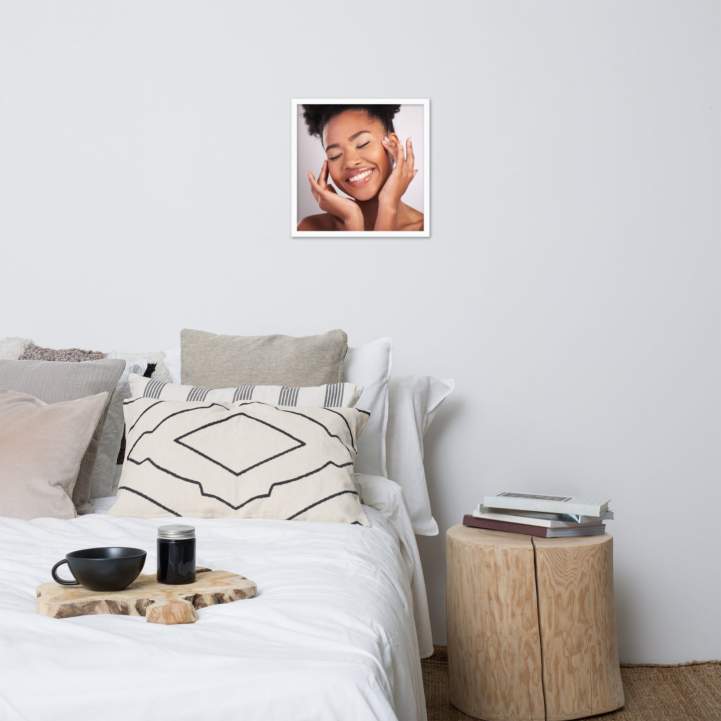 Smiles + Laughter = Priceless. Framed Poster Wall Art (Horizontal Model 0022)