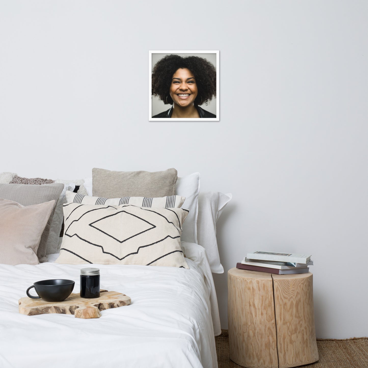 Smiles + Laughter = Priceless. Framed Poster Wall Art (Horizontal Model 0028)