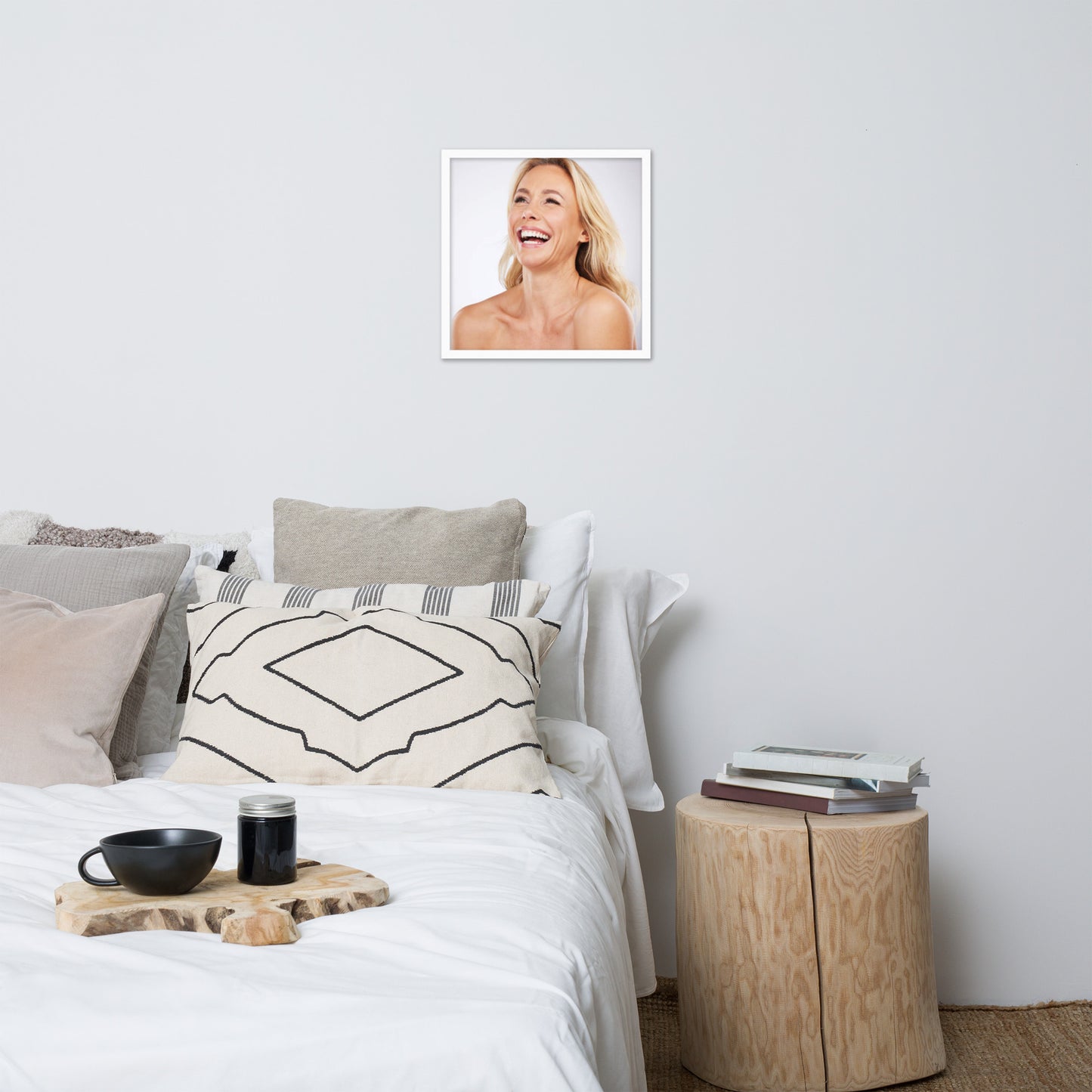 Smiles + Laughter = Priceless. Framed Poster Wall Art (Horizontal Model 0033)