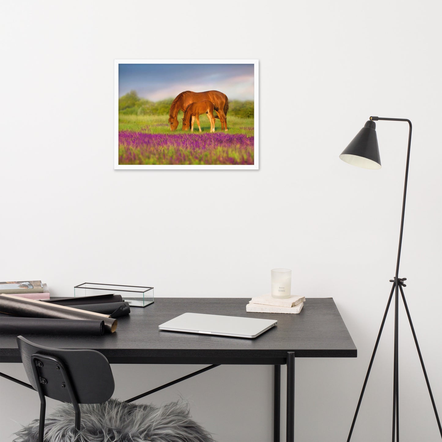 Framed Poster (Horse Wall Art Horizontal - Model 0016)