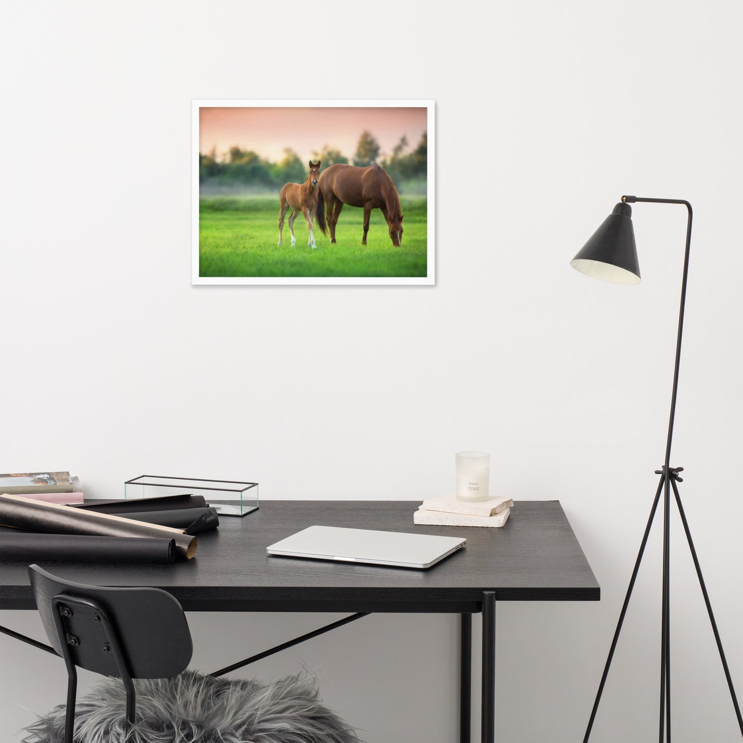 Framed Poster (Horse Wall Art Horizontal - Model 0017)