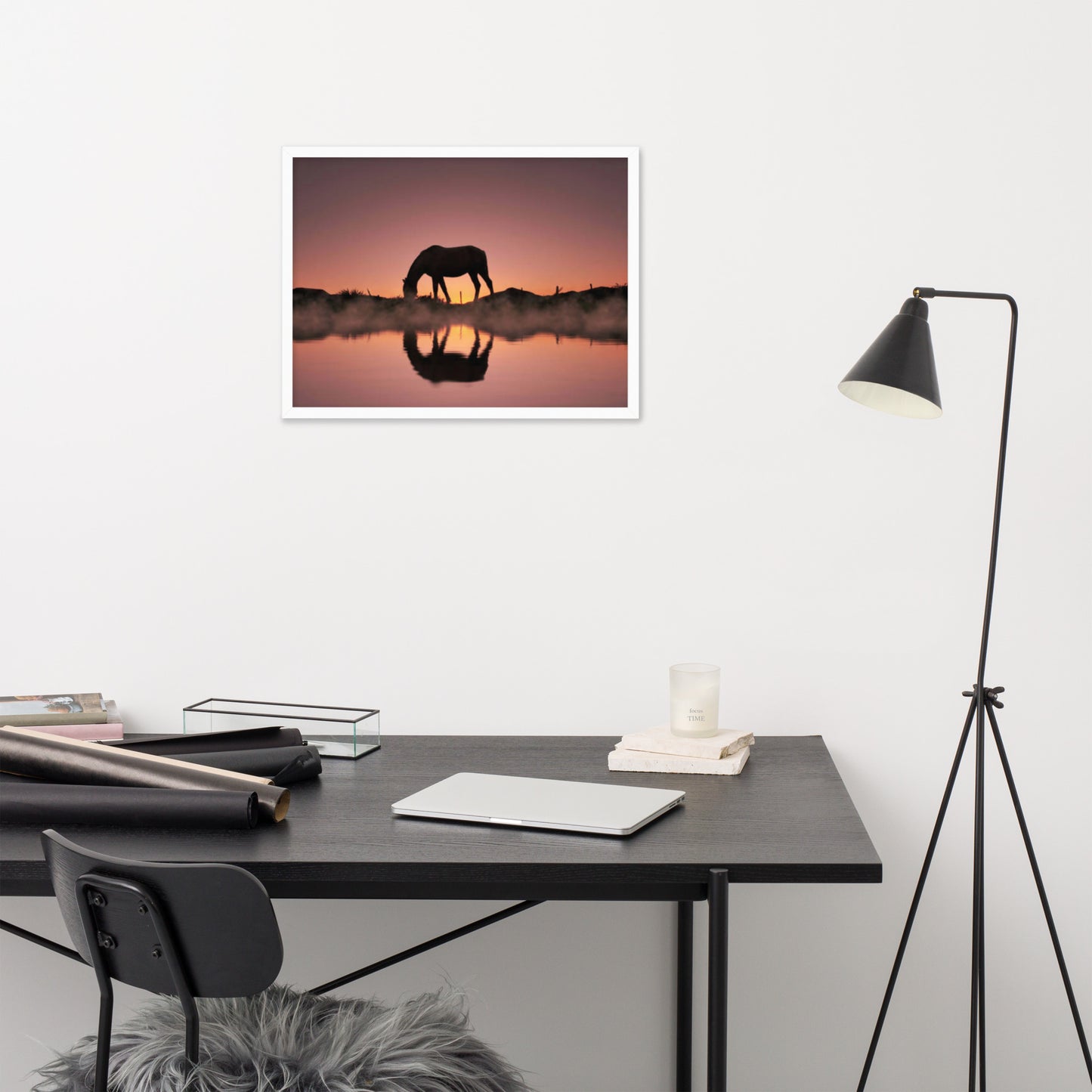 Framed Poster (Horse Wall Art Horizontal - Model 0020)