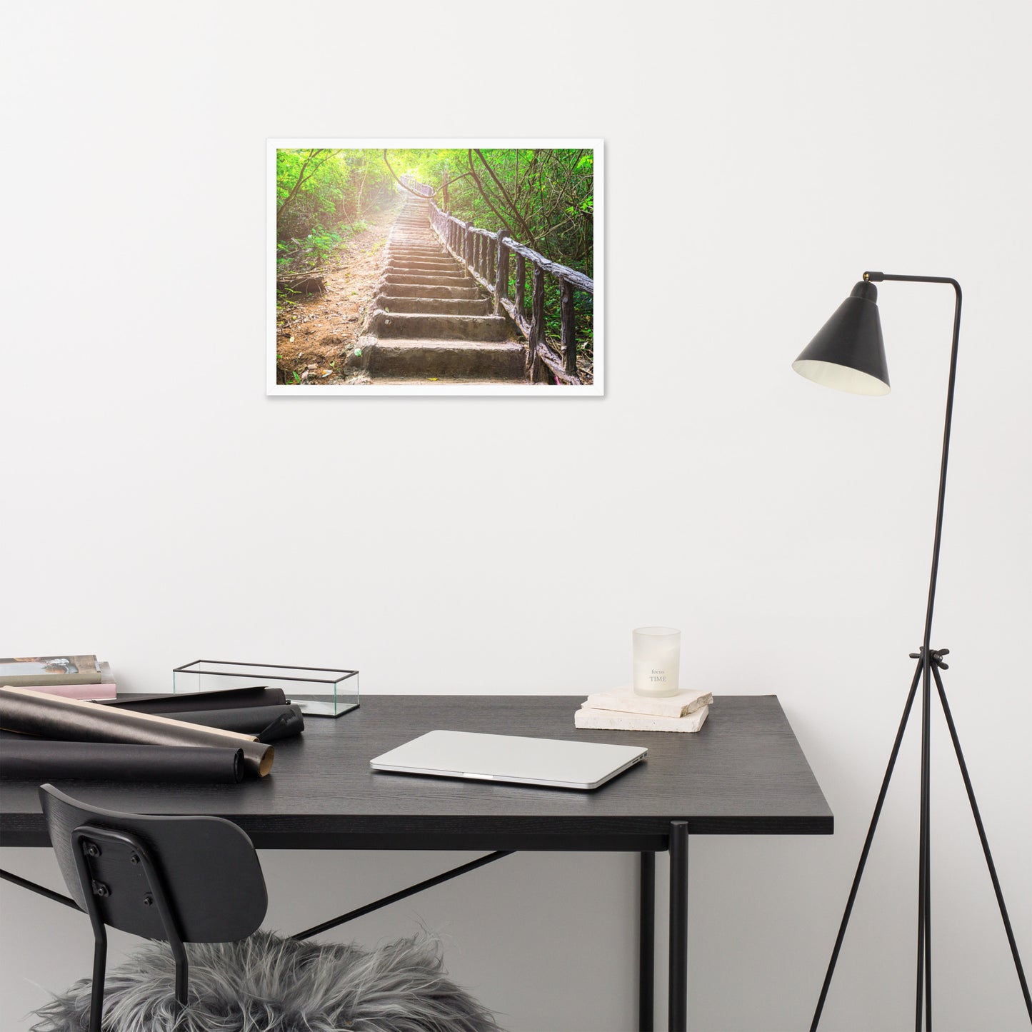 Scenic Nature View Framed Poster Wall Art (Horizontal Model 005)