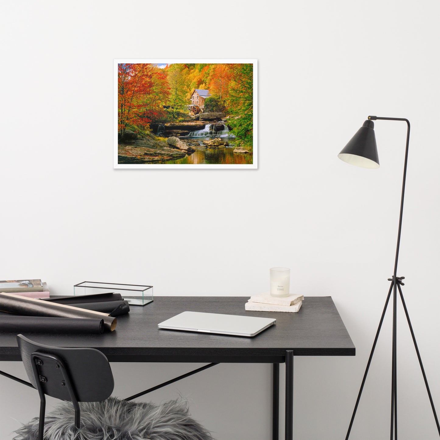 Scenic Nature View Framed Poster Wall Art (Horizontal Model 0011)