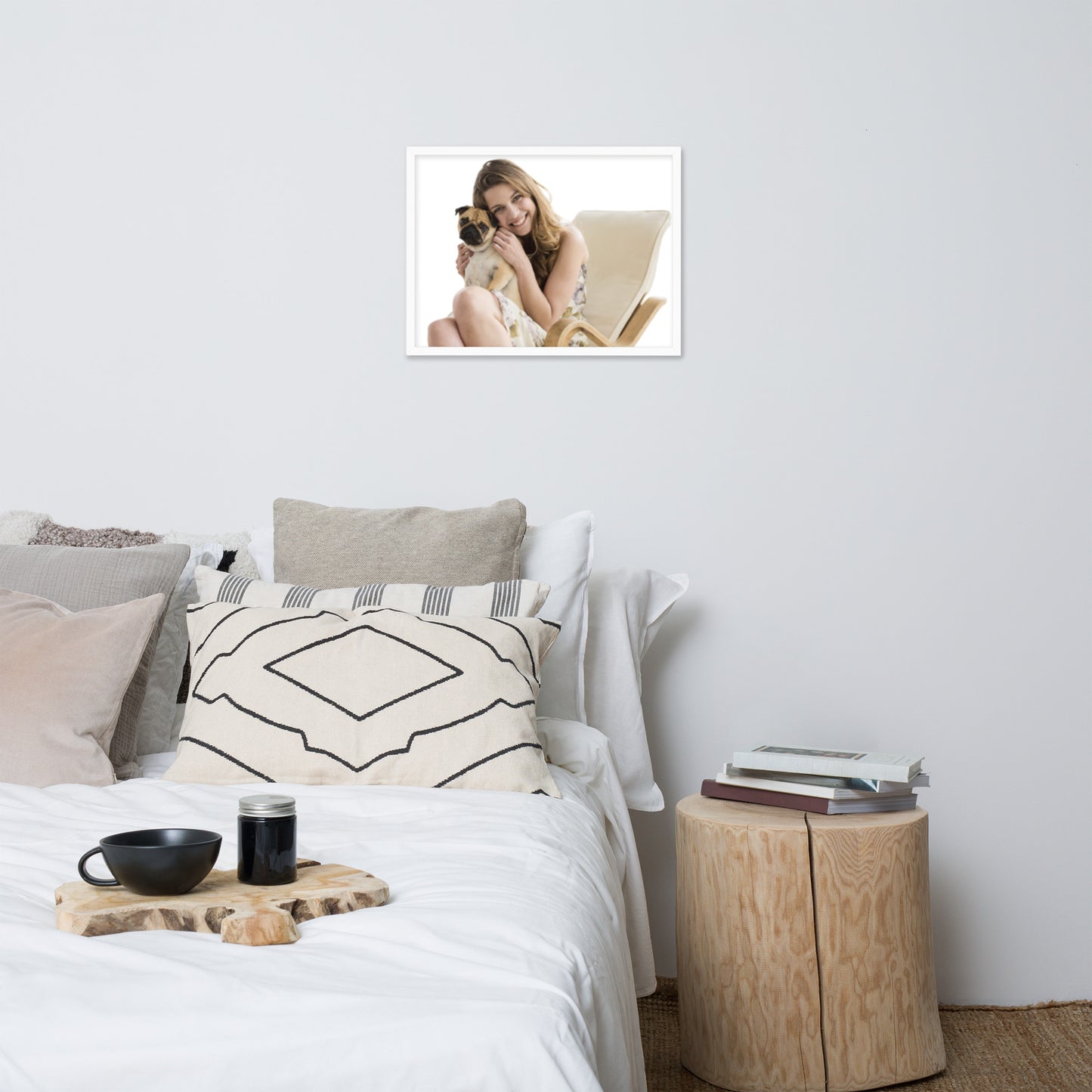 Smiles + Laughter = Priceless. Framed Poster Wall Art (Horizontal Model 0012)