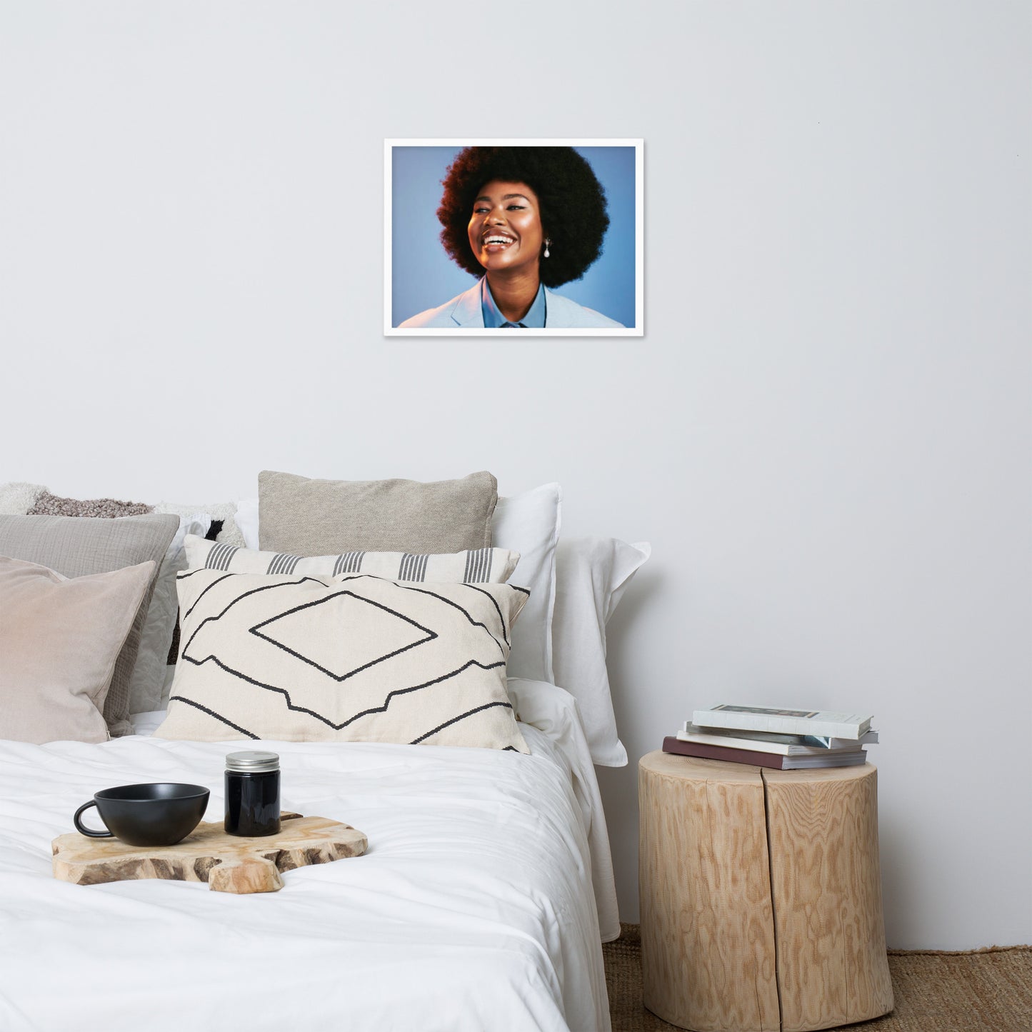 Smiles + Laughter = Priceless. Framed Poster Wall Art (Horizontal Model 0015)