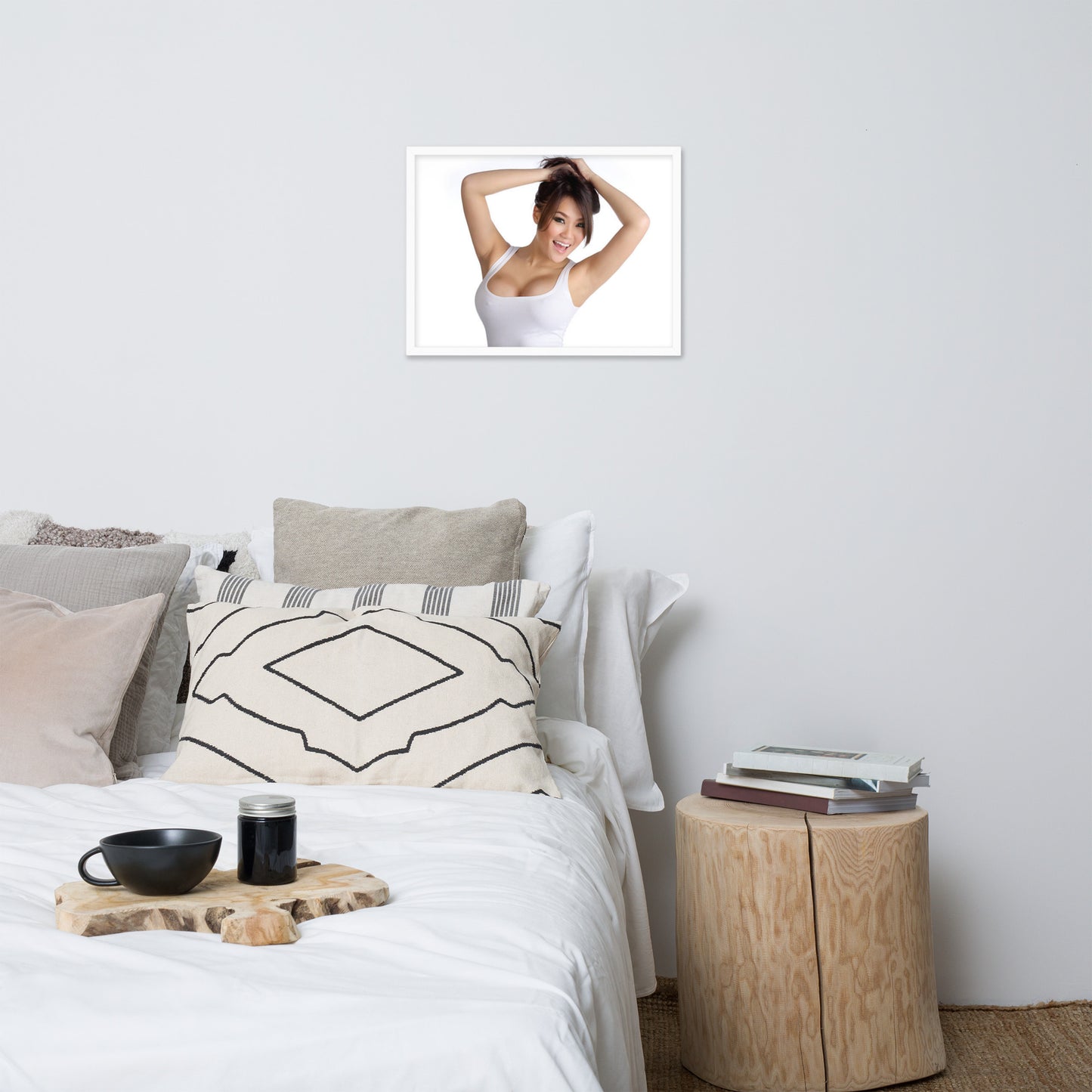 Smiles + Laughter = Priceless. Framed Poster Wall Art (Horizontal Model 0048)