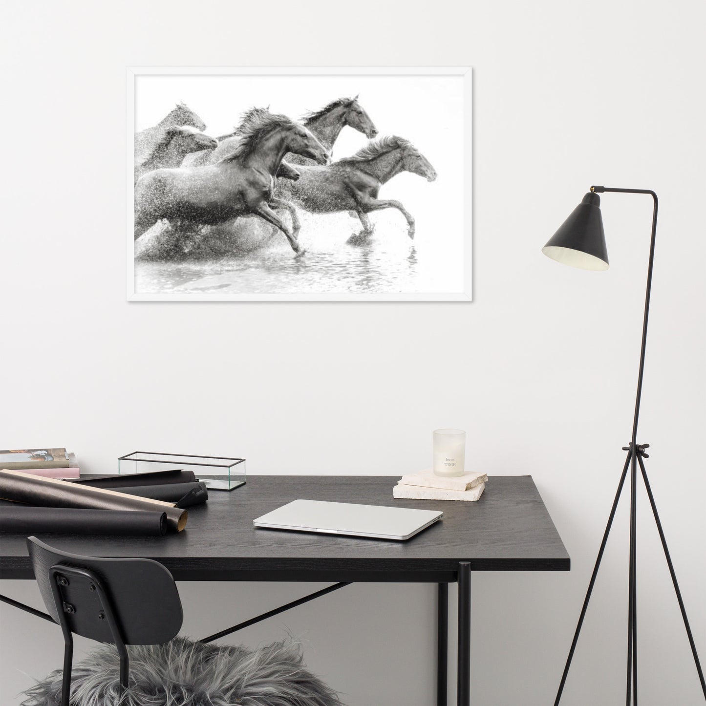 Framed Poster (Horse Wall Art Horizontal - Model 002)